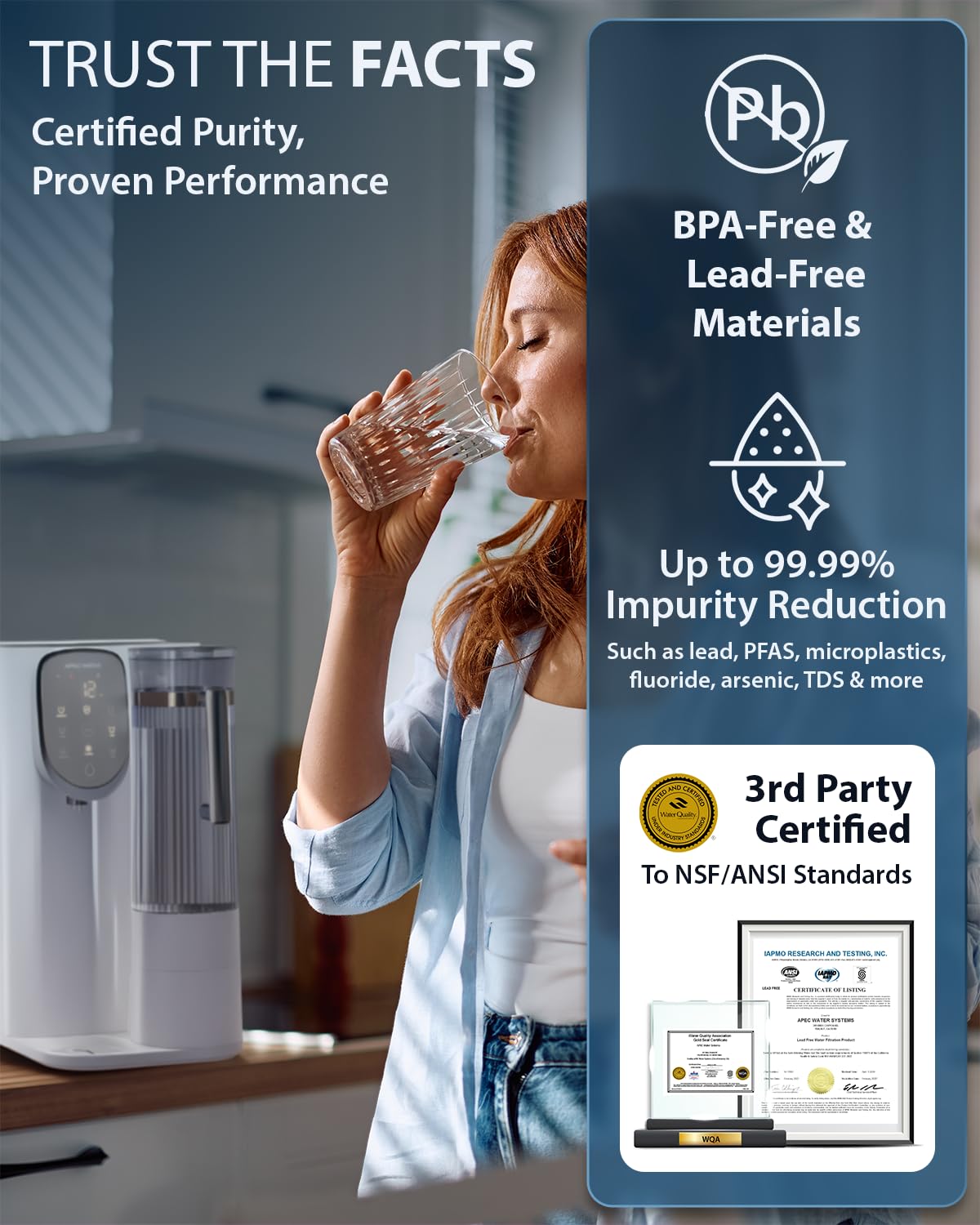 ROCT C1 Countertop Reverse Osmosis Water Filter (Countertop RO System)