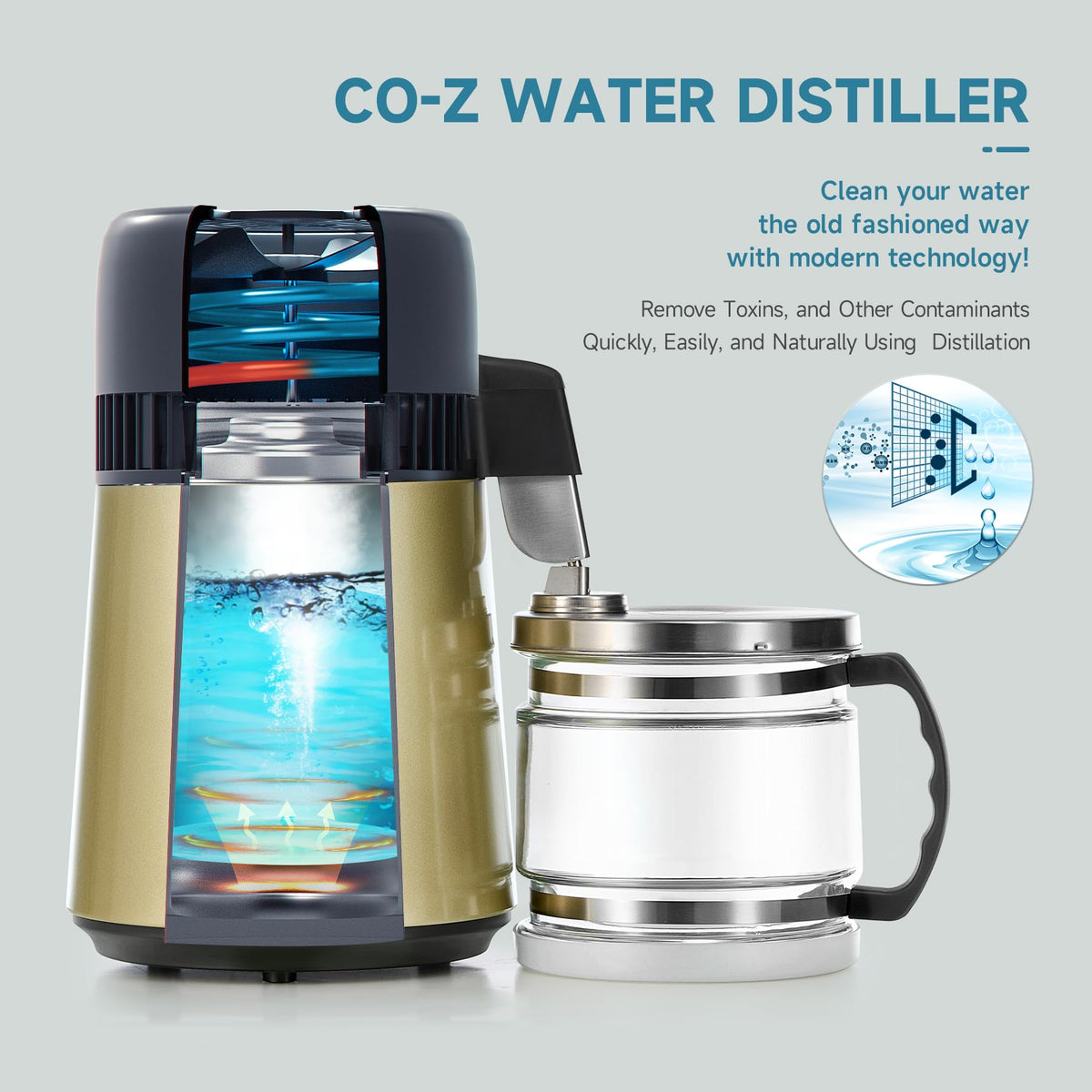 Water Distiller (Golden-4L)