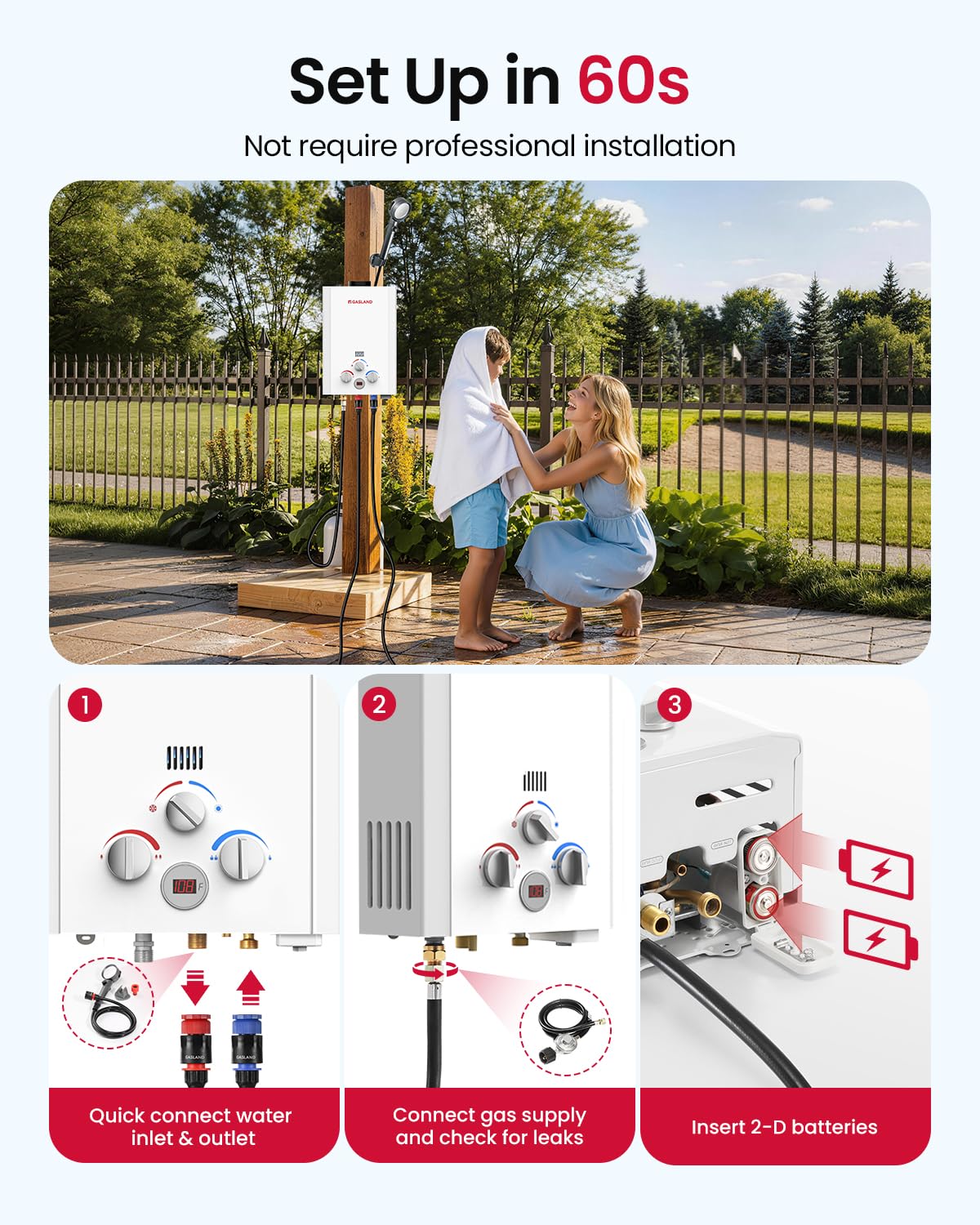 Tankless Water Heater Propane BE158