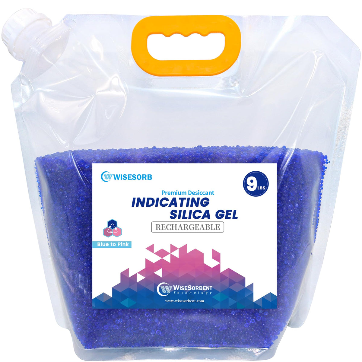 Net 9LBS Blue Indicating Silica Gel Beads Desiccants (9LBS)