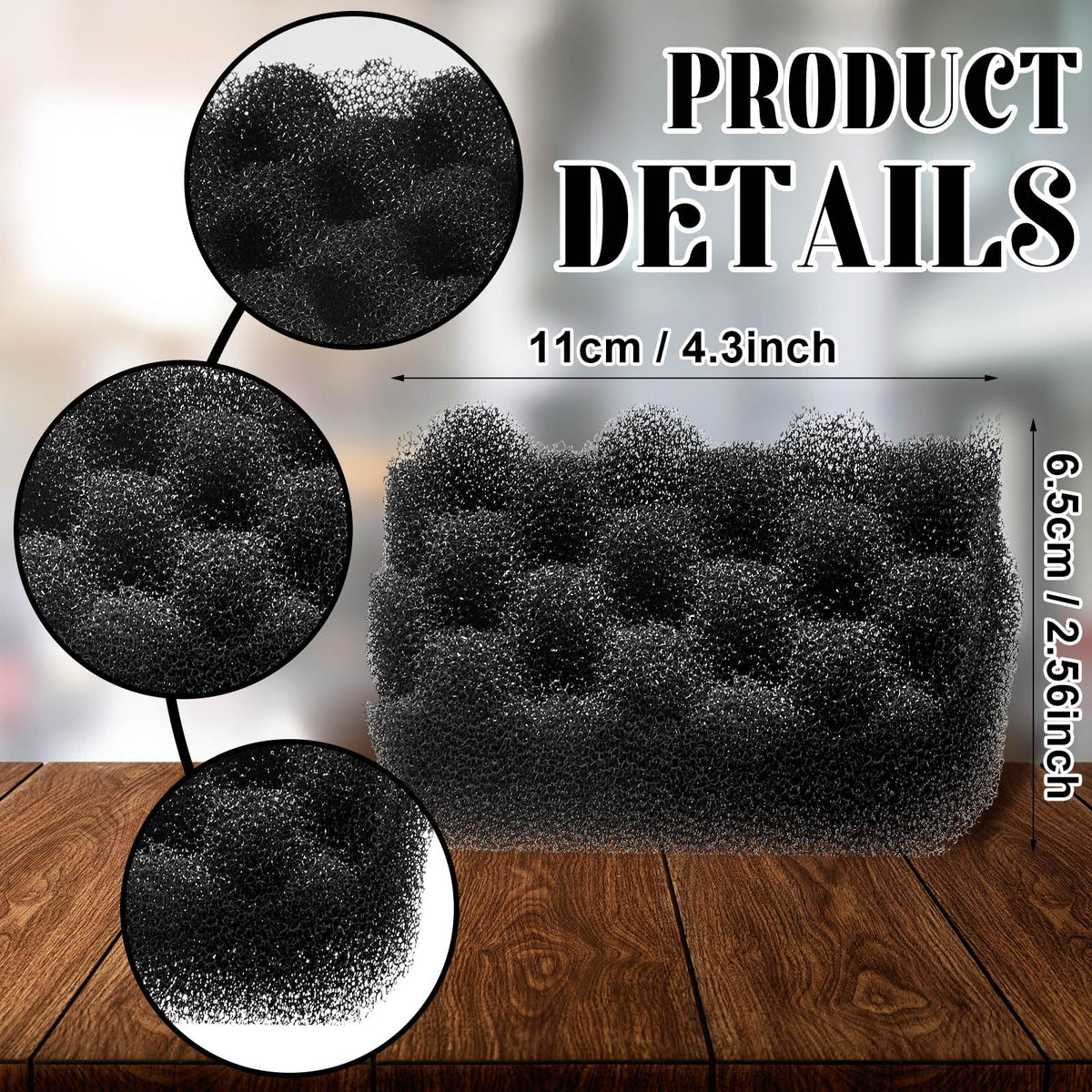 20 Pcs Aquarium Filter Foam