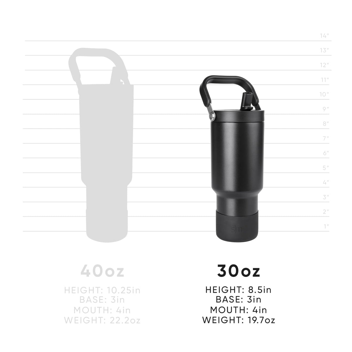 Tumbler with Handle (-Sea Glass Sage / 30 Ounces)
