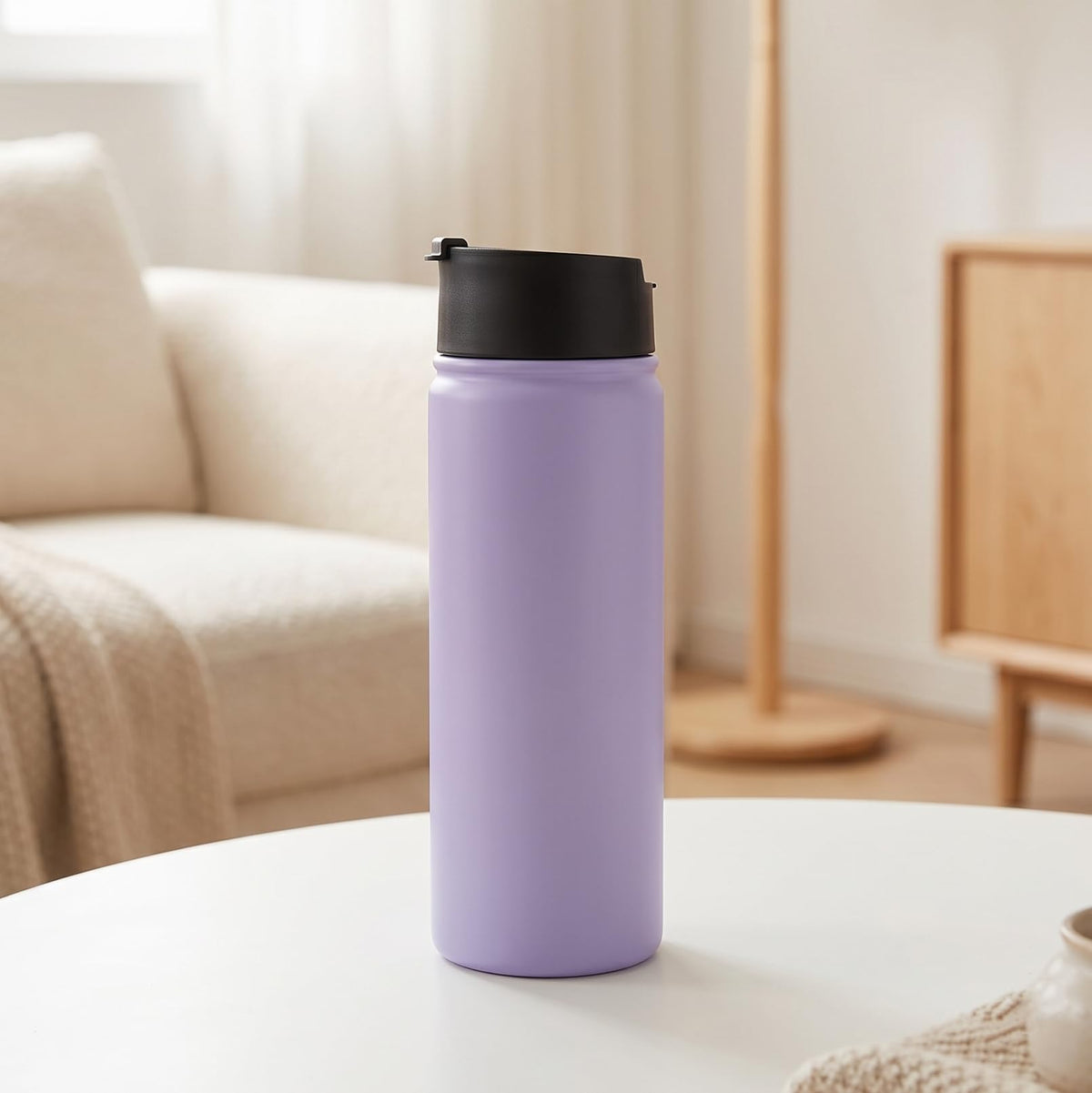 Tea Infuser Bottle With Removable Loose Leaf Tea Strainer Cup 18 (Purple / 18 Ounces)