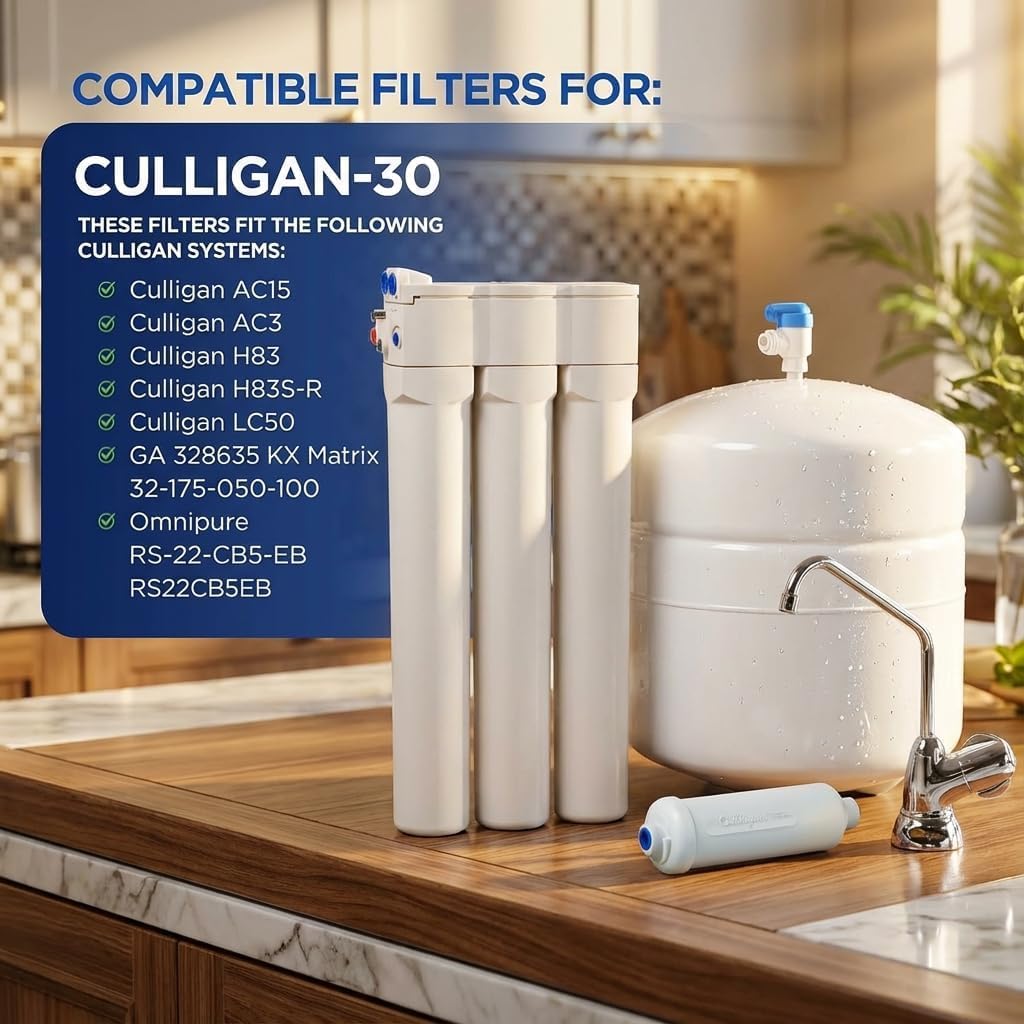 7 Piece RO Filter Set with 36 GPD Membrane for AC (7 Piece Set With Membrane)