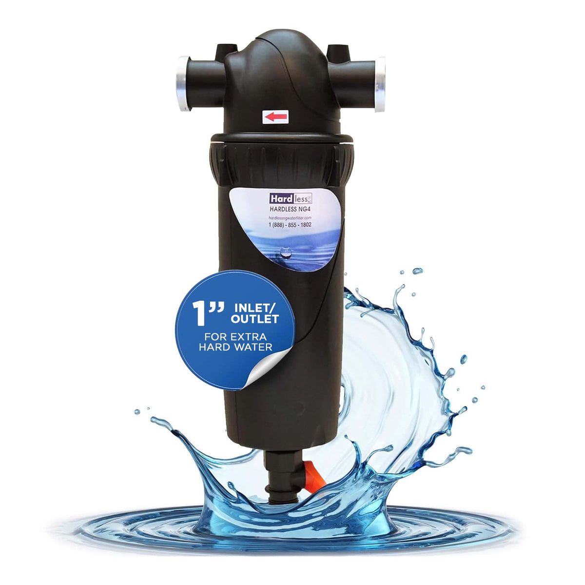 4L Whole House Water Filter (NG4L - 1" In/Out for Extra Hard Water)