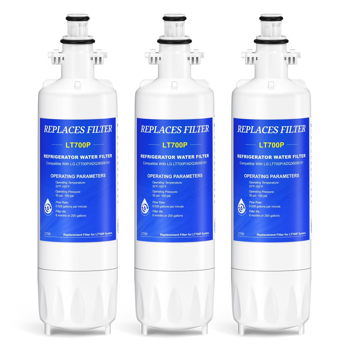 ADQ36006101 Water Filter Replacement Compatible with LG LT700P