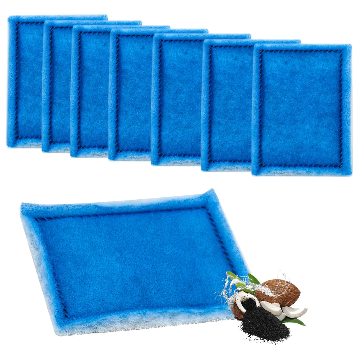 8 Pack Aquarium Filter Cartridge Replacement Rite (Size B-8 Pack)