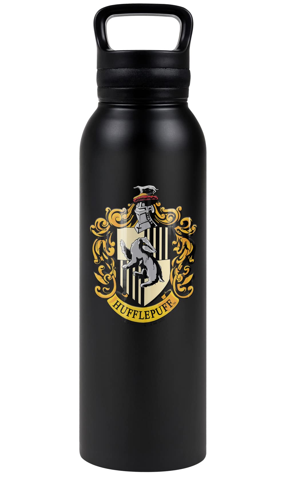 Harry Potter Hufflepuff Crest 24oz Insulated Water Bottle (HUFFLEPUFF CREST)