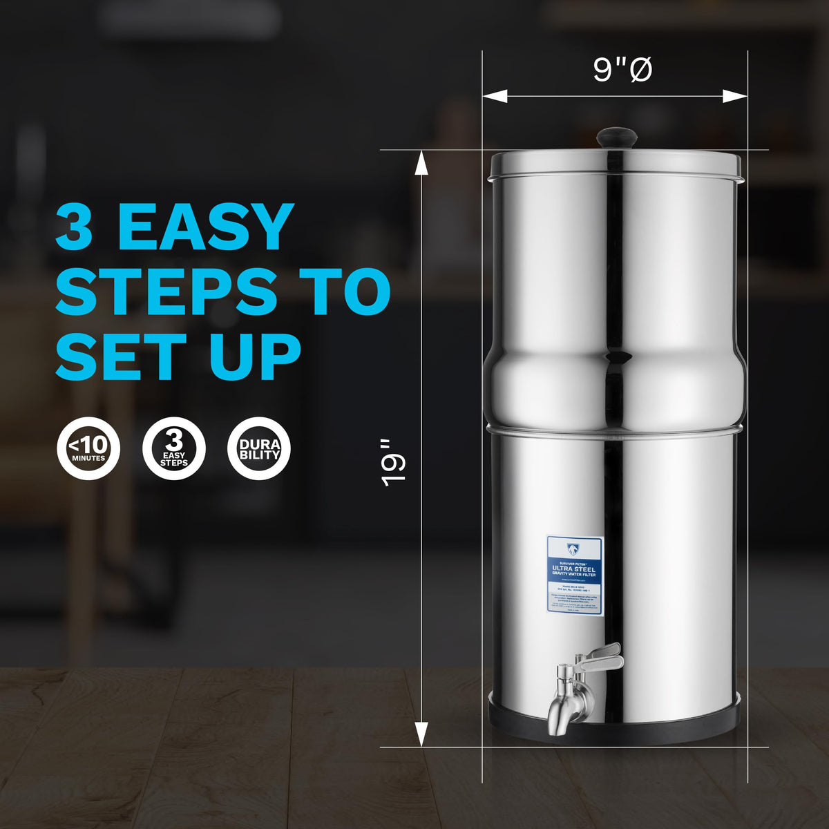 Ultra Gravity Water Filter System (Survivor Filter Ultra Gravity Water Filter System and Ceramic Filters)