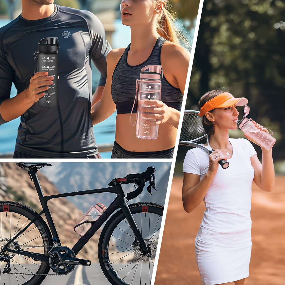 Water Bottle Leakproof BPA & Toxic Free (Lotus / 24 Ounces)