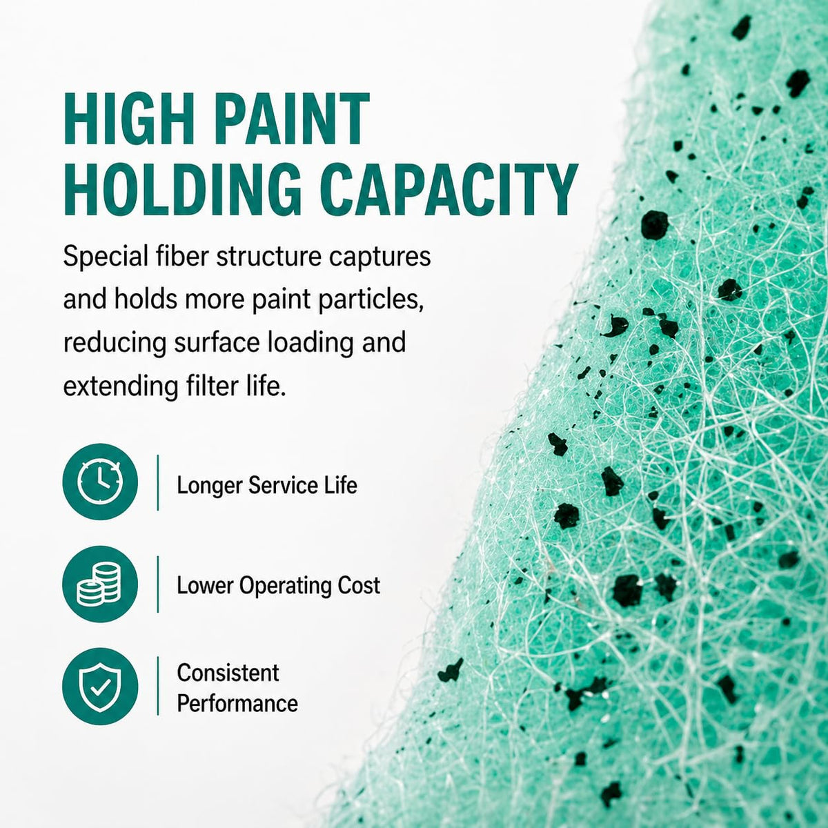 Paint Booth Exhaust Fiberglass Filter (48" x 100ft)