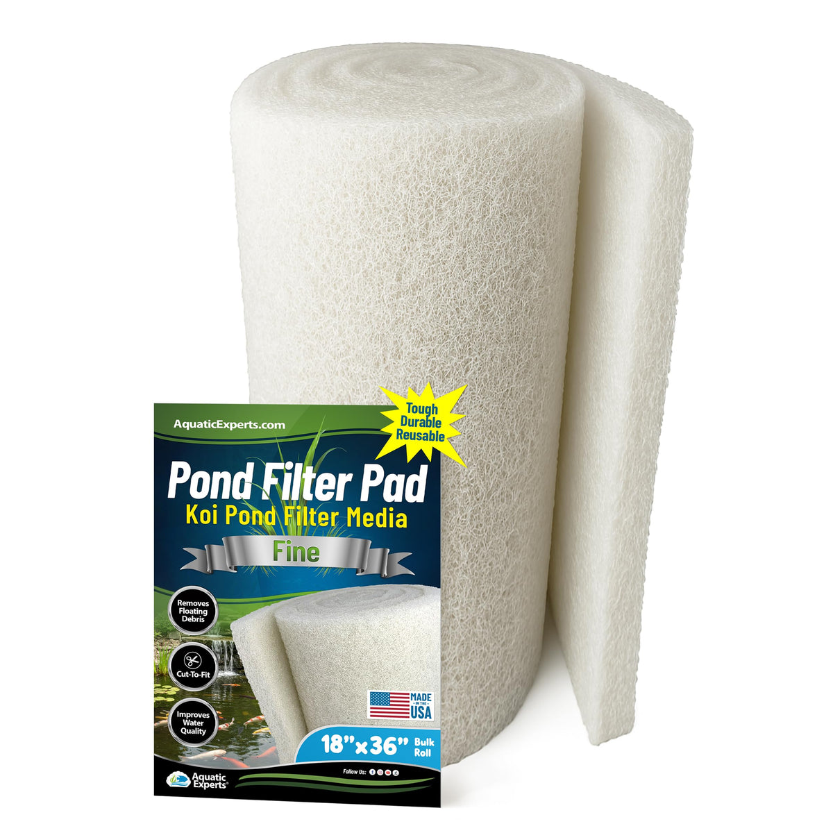 Classic Koi Pond Filter Pad FINE (18" x 36")