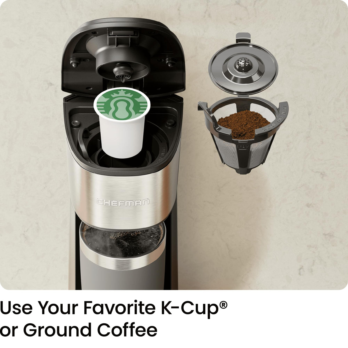 Single Serve Coffee Maker (Multi Cup / Black)