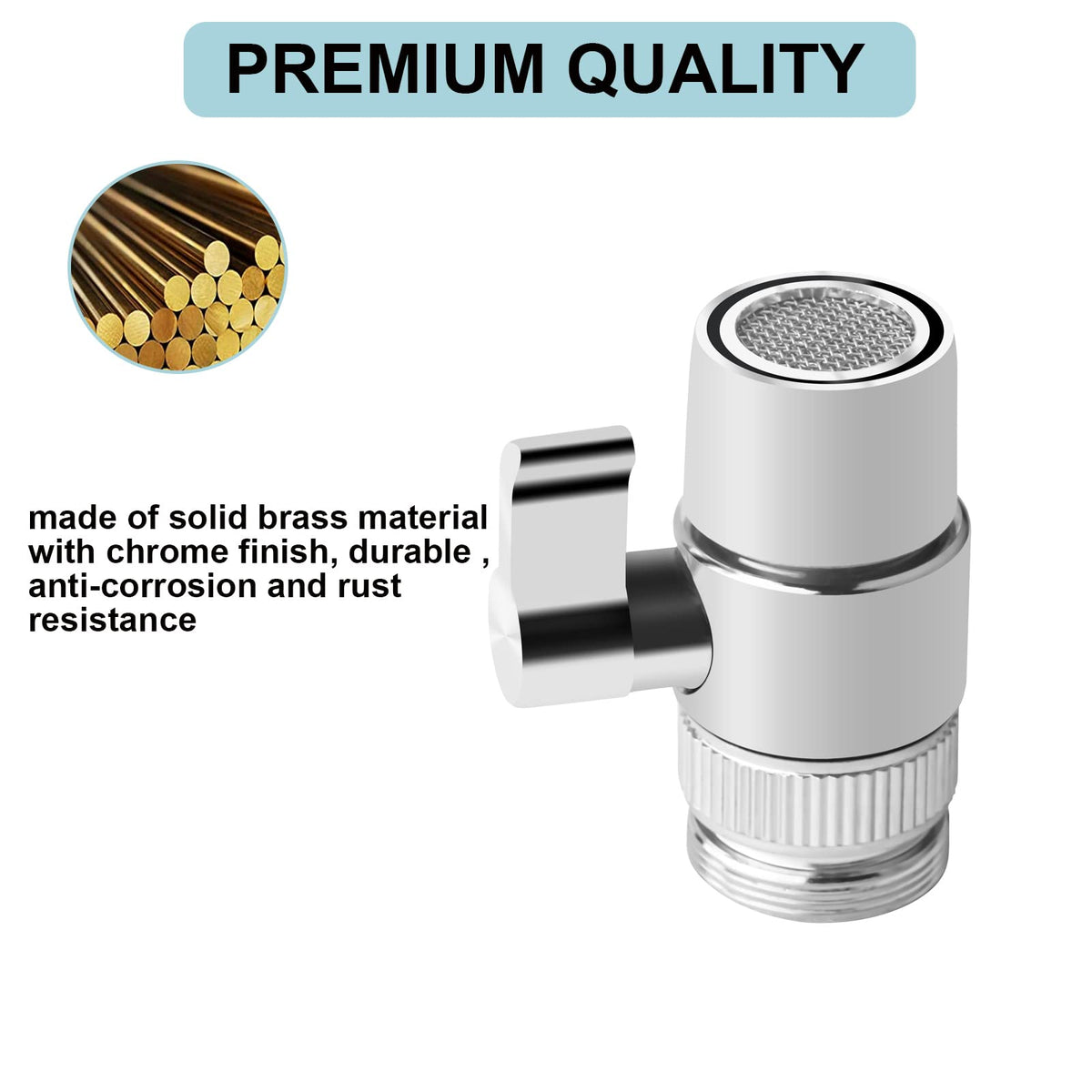 2 Pack Faucet Diverter Valve (9.5mm barb)