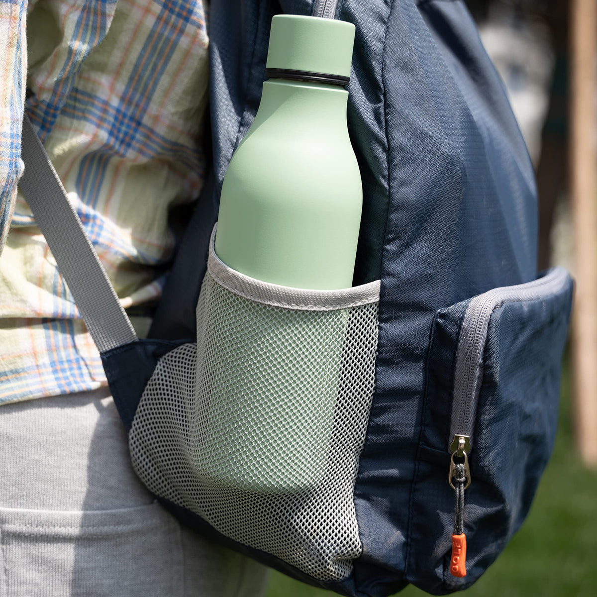 18oz Insulated Water Bottle (Macaron Green / 18 Ounces / 18oz)