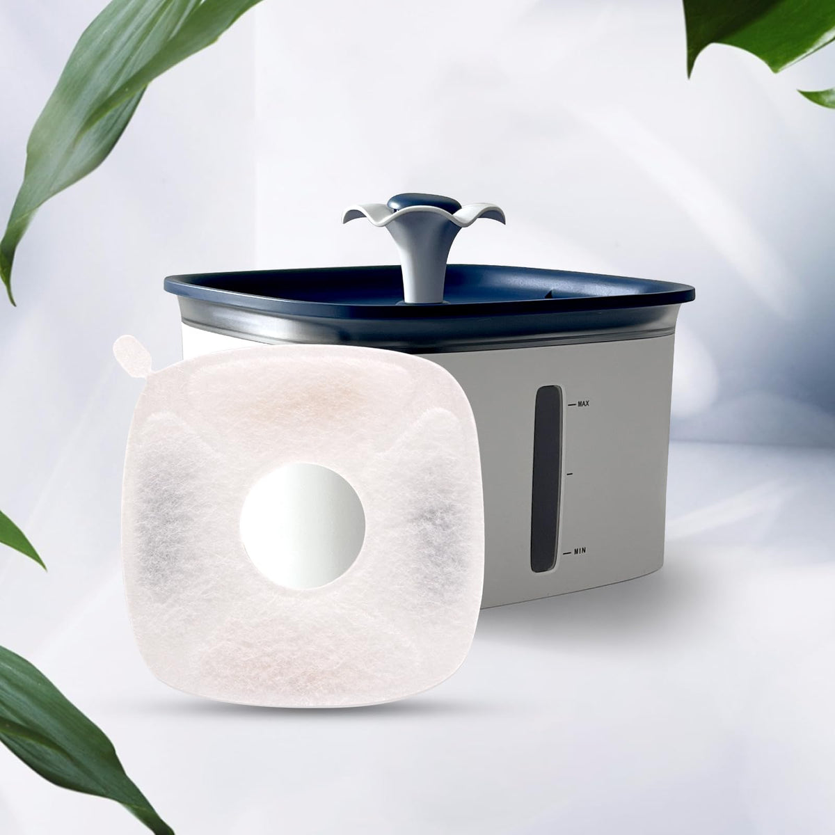 Pet Fountain Filters Compatible with 95Oz (16 Filters& 16 Sponges)