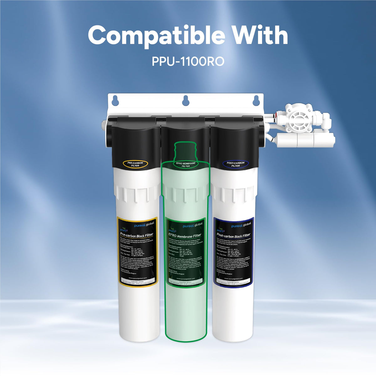 PPR 1102RO RO Membrane Filter Replacement for Under Sink System