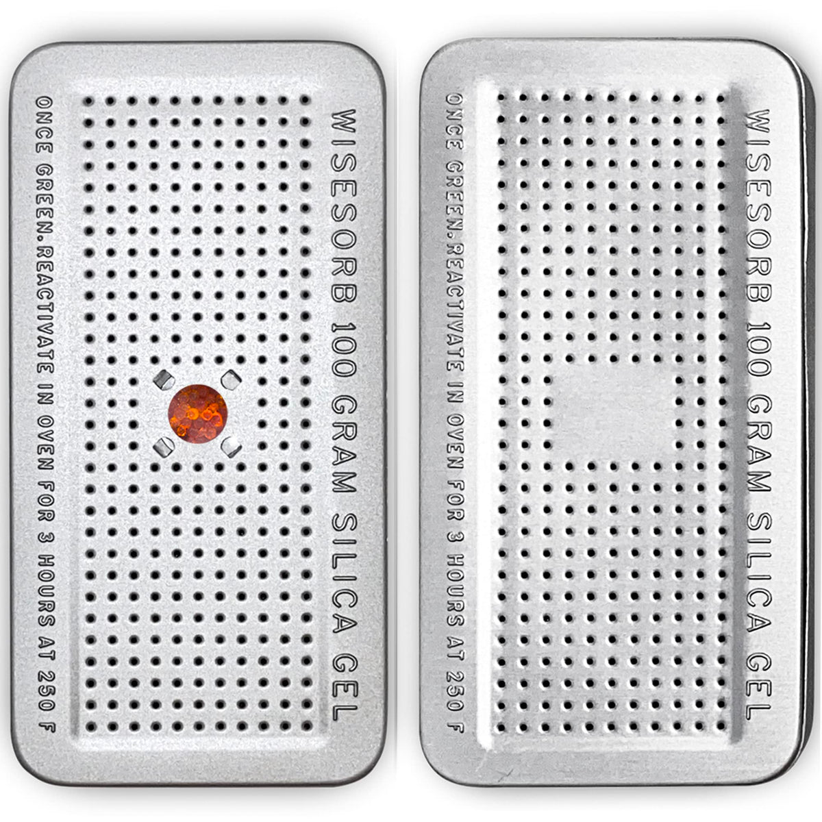 100 Gram 2 Pack Indicating Silica Gel Canister (100 Gram)