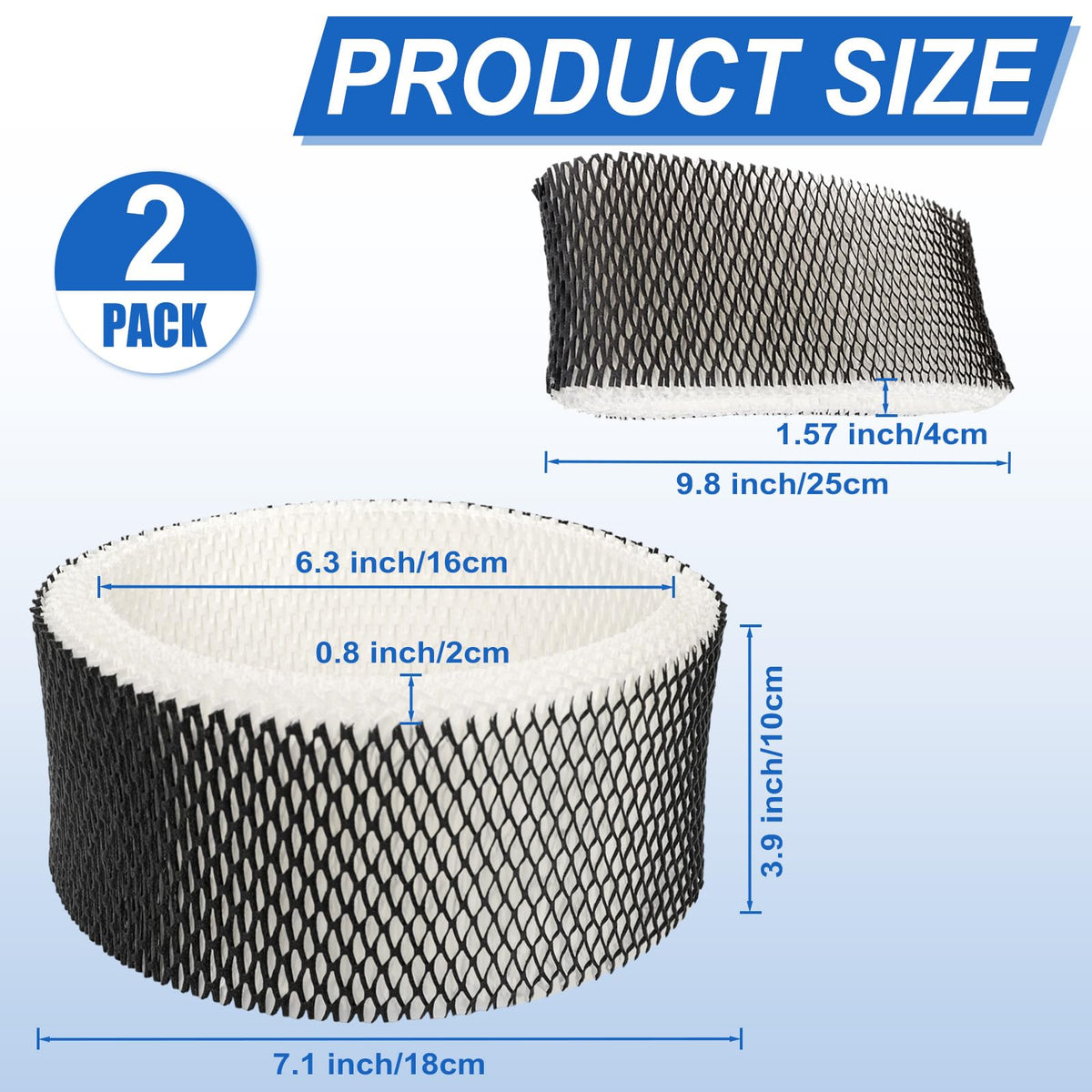 HWF62 Humidifier Filter A Compatible with Holmes Sunbeam (6pack)