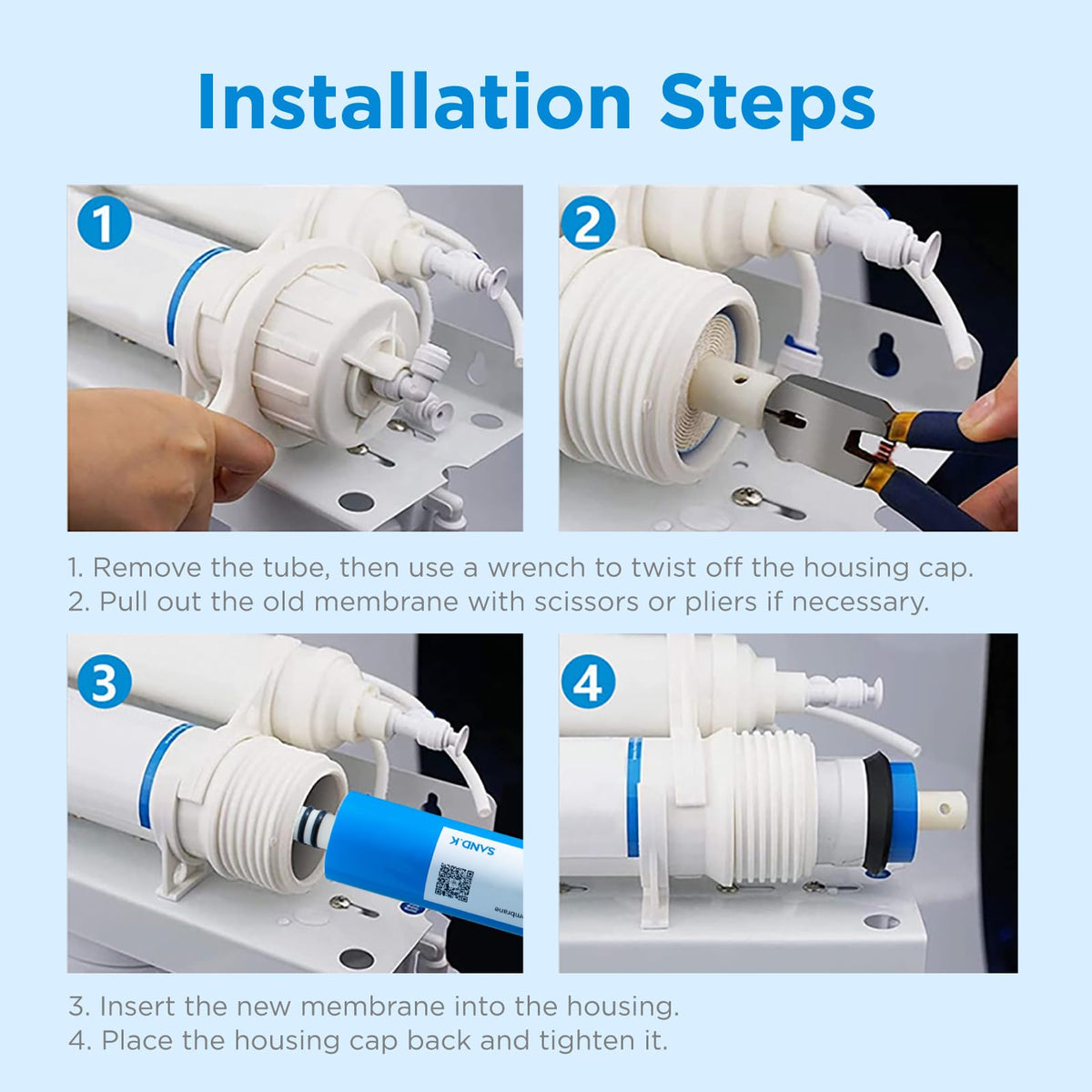 75 GPD RO Membrane Filter Replacement