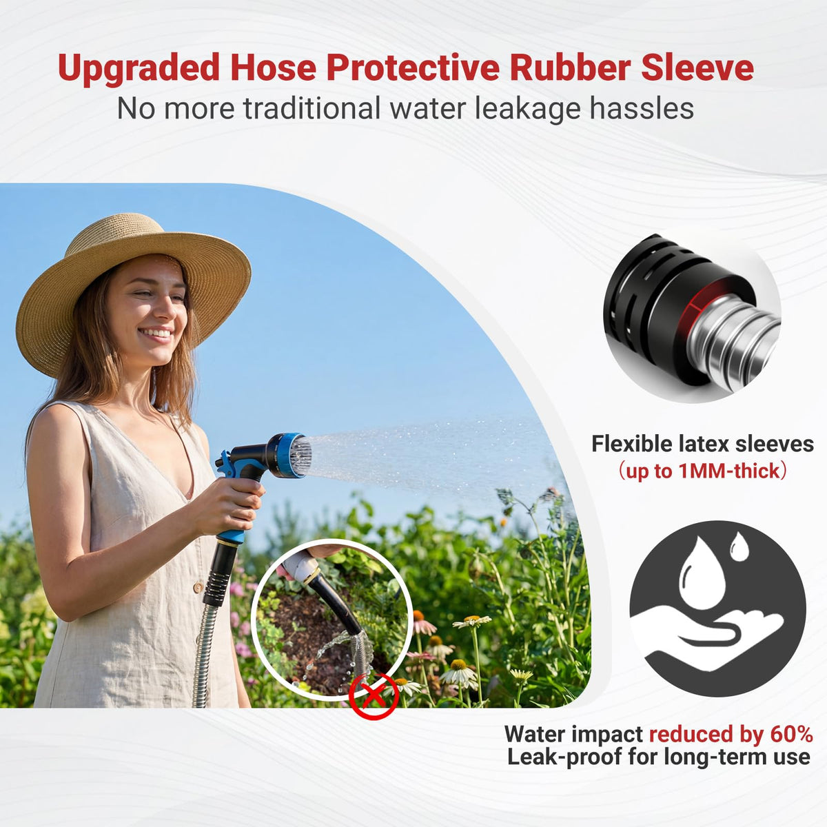 Garden Hose 75 FT (Silver / 75FT)