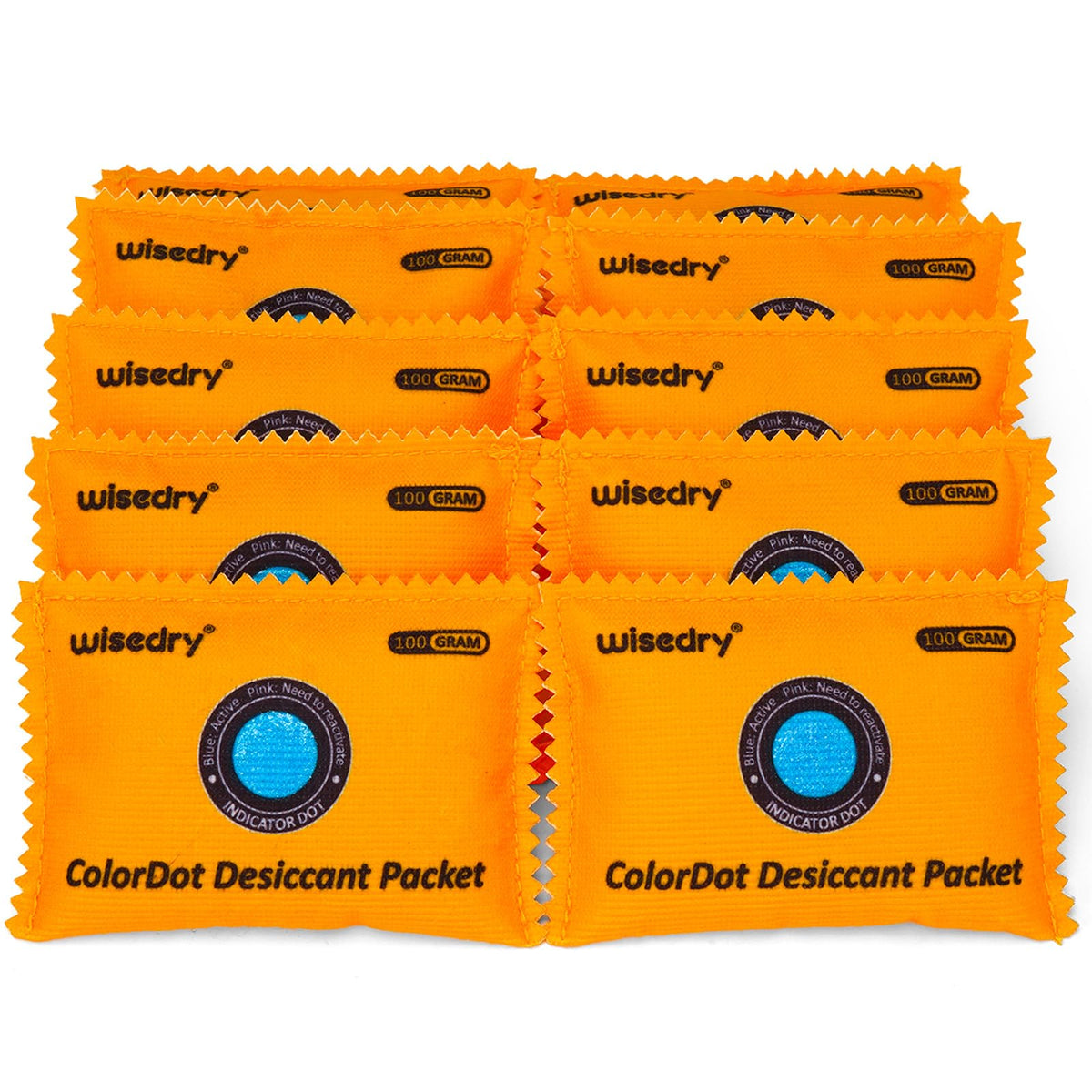 100g [10 Packs] Rechargeable Desiccant Packs for Storage