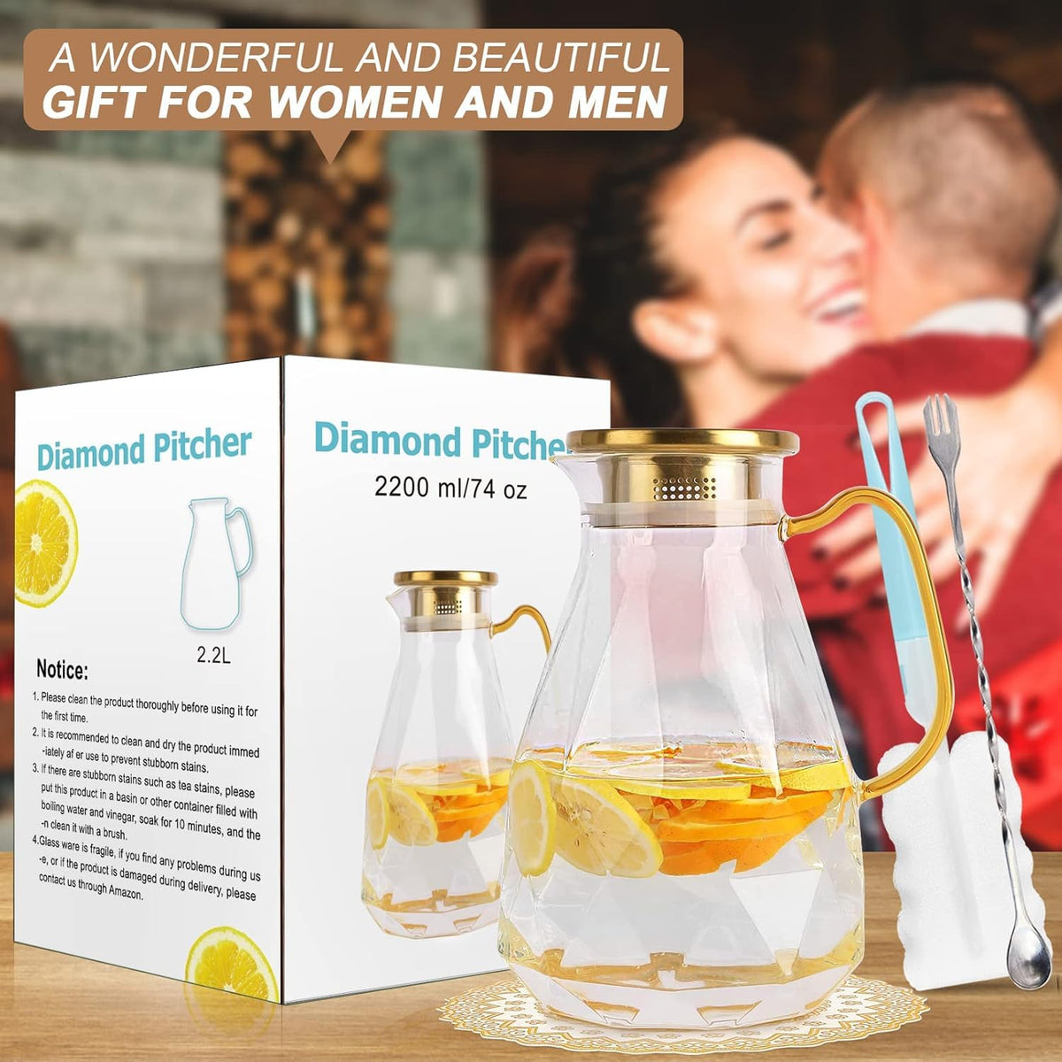 Glass Pitcher (74.7 ounces)