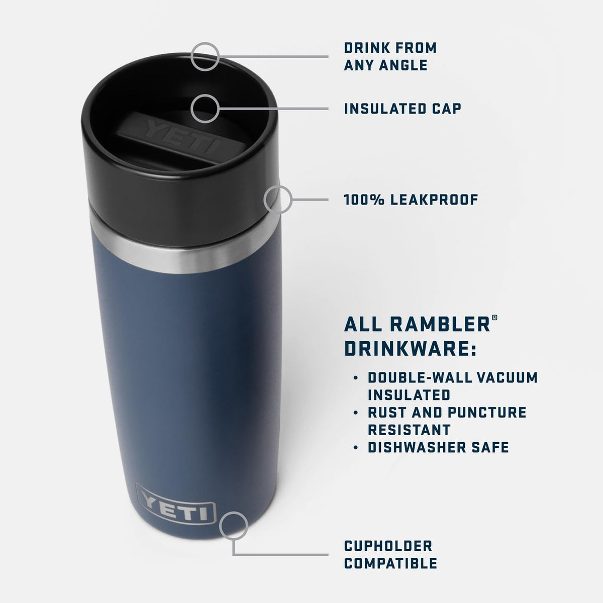 Rambler 16 oz Travel Bottle (16 Ounces / Stag Red)