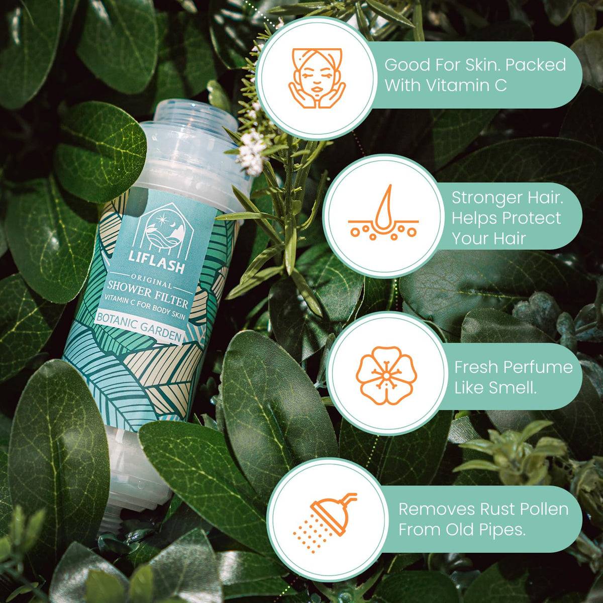 Vitamin C Shower Filter for Hard Water (BOTANIC GARDEN)