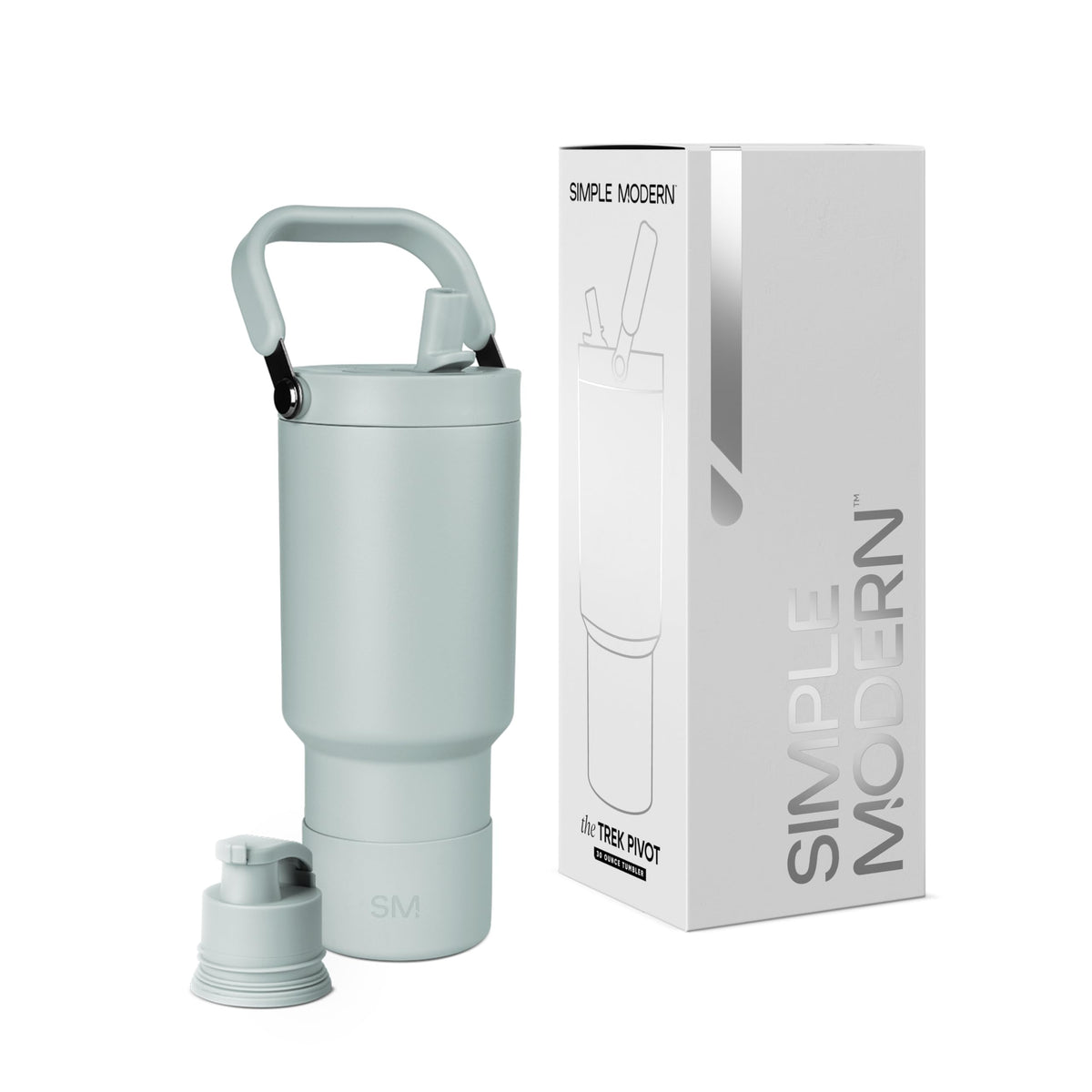 Tumbler with Handle (-Sea Glass Sage / 30 Ounces)