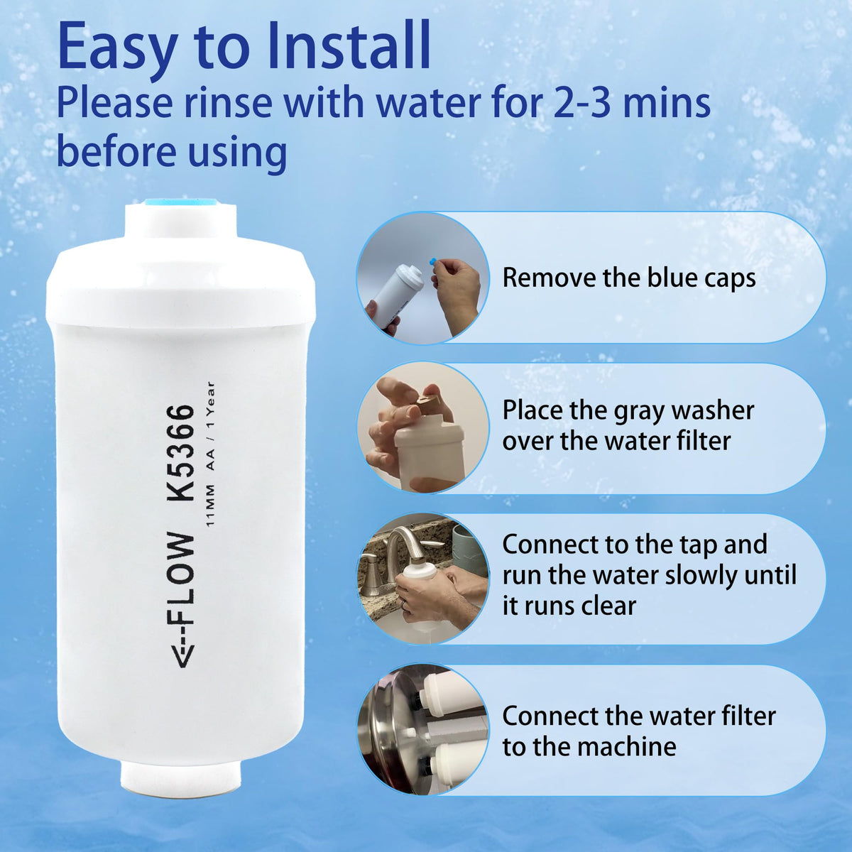 White Filter Replacement for Berkey® PF (Fluoride Filters (4 Pack))