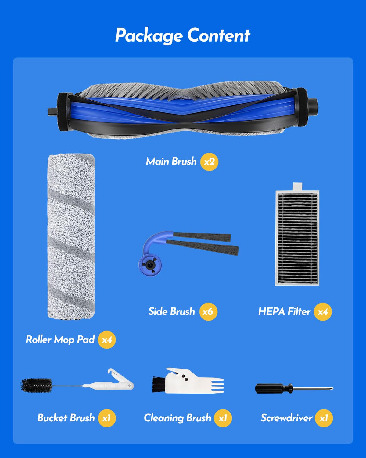 X11 Accessories for Ecovacs Deebot X11 OmniCyclone (X11 Blue)