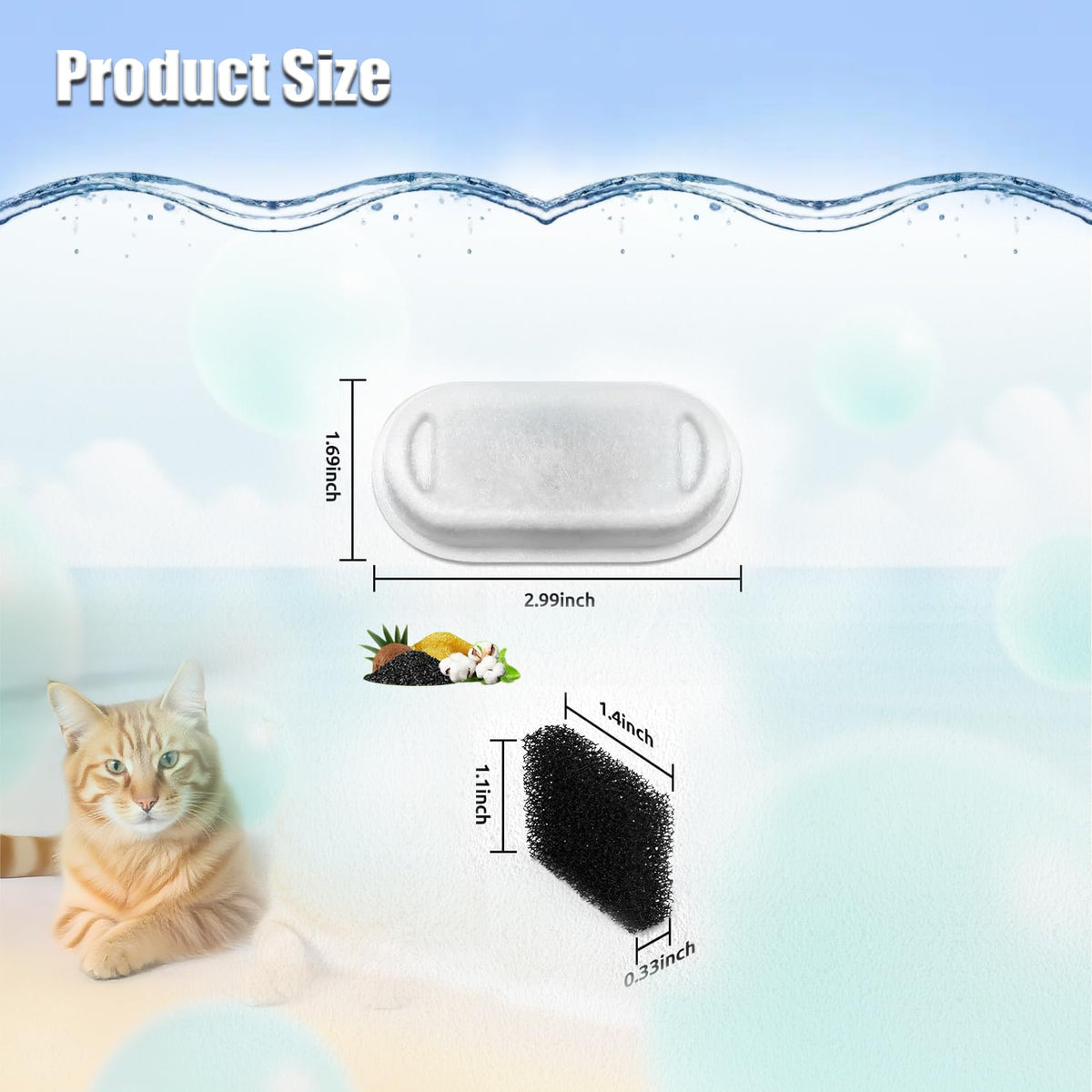 Cat Water Fountain Filter (Filter / 4+4 Pack)