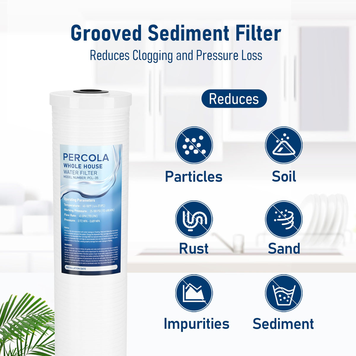 AP810-2 High-Capacity Whole-House Replacement Water Filter