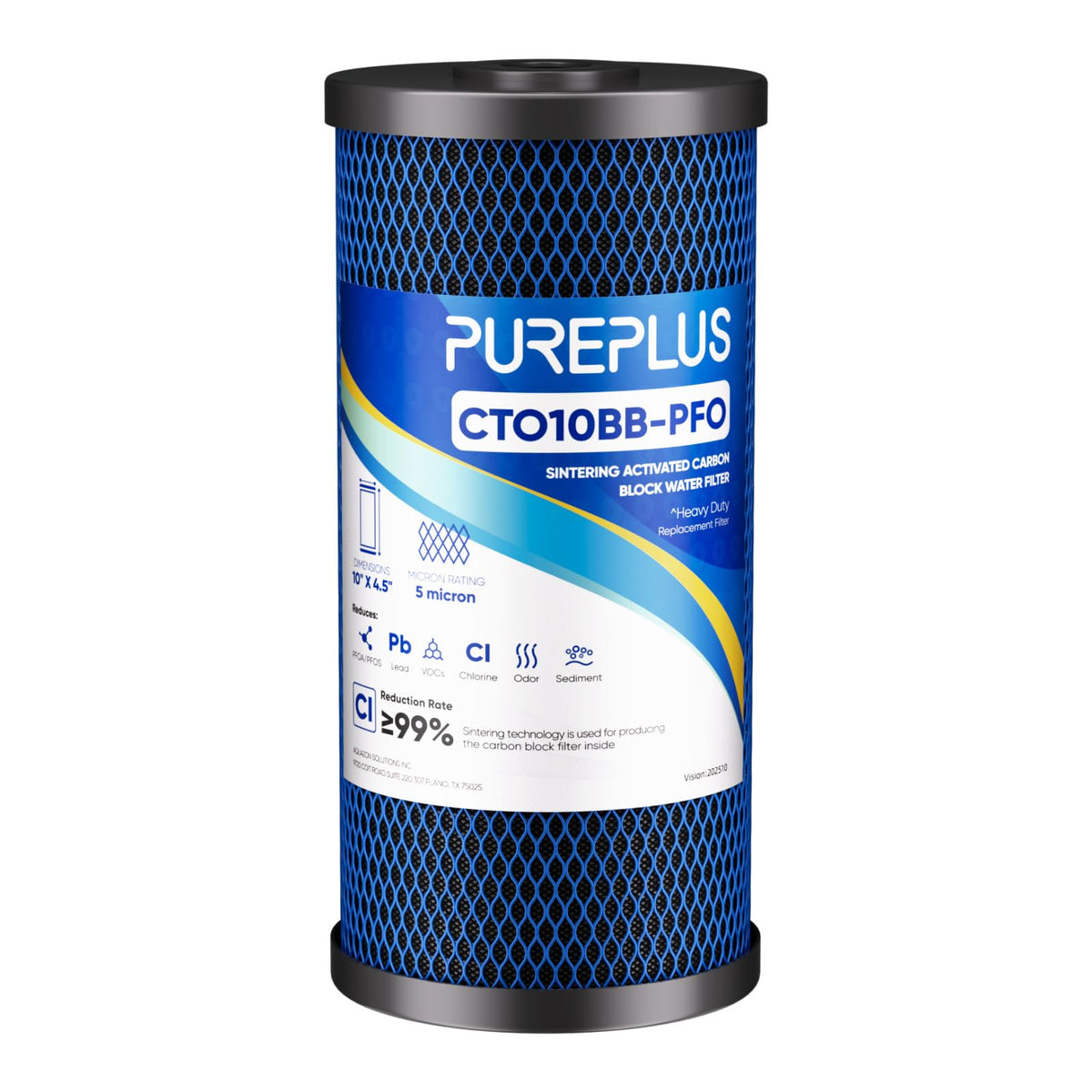 5 Micron 10"x4.5" Whole House Water Filter (1 Count (Pack of 1))