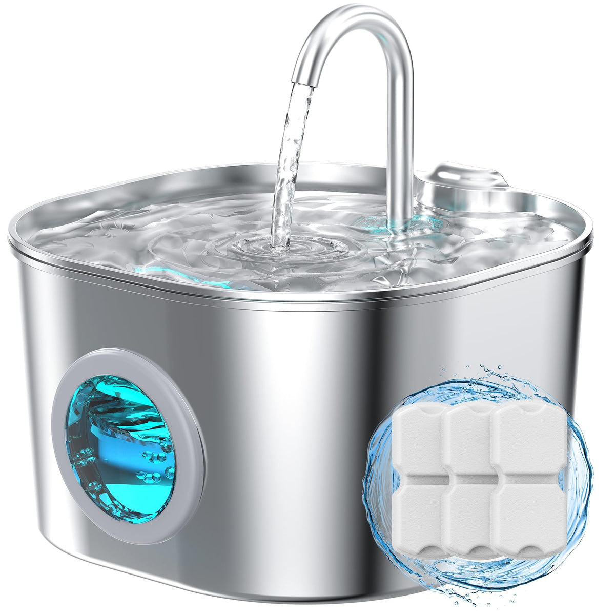 Cat Water Fountain Stainless Steel