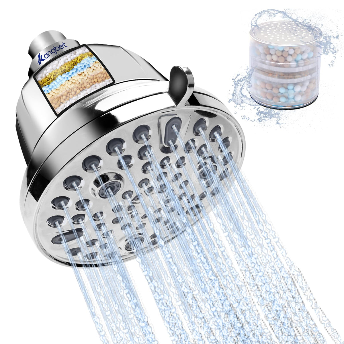 Filtered Shower Head (5.5 Inch-2.5GPM)