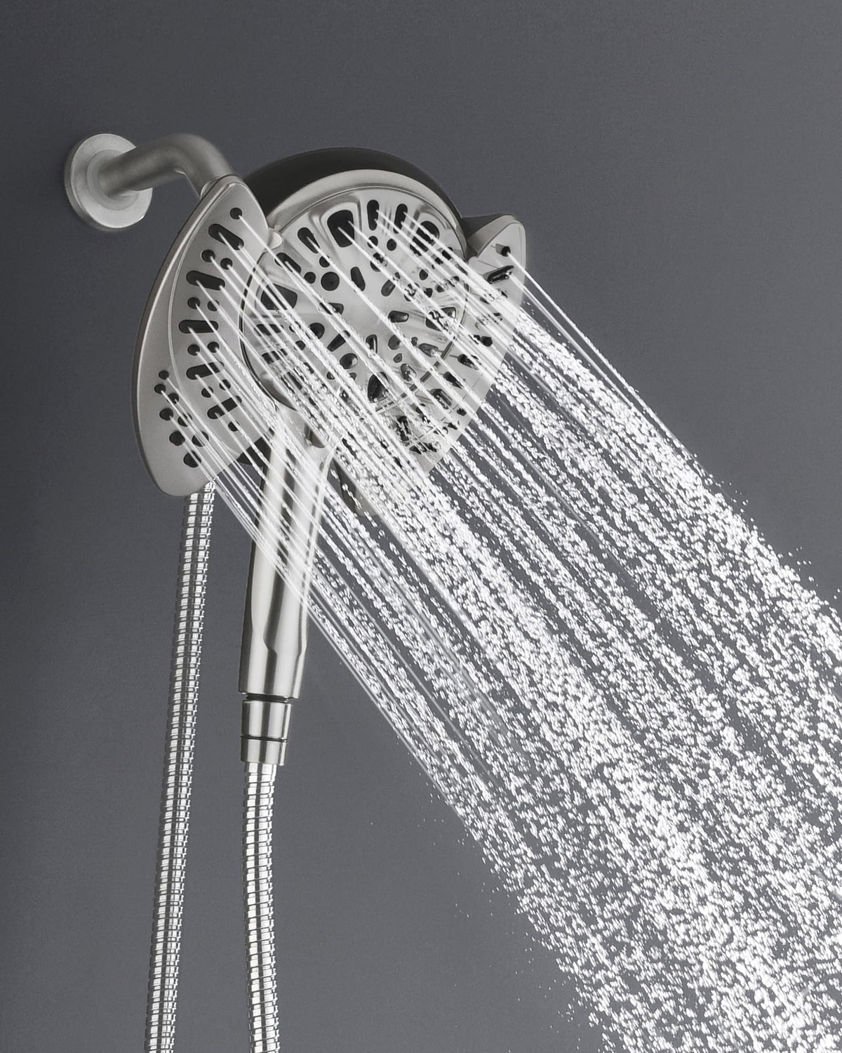 2 in 1 Shower Head with Handheld Combo High Pressure Nickel 1.8 GPM (Nickel / 1.8 GPM)