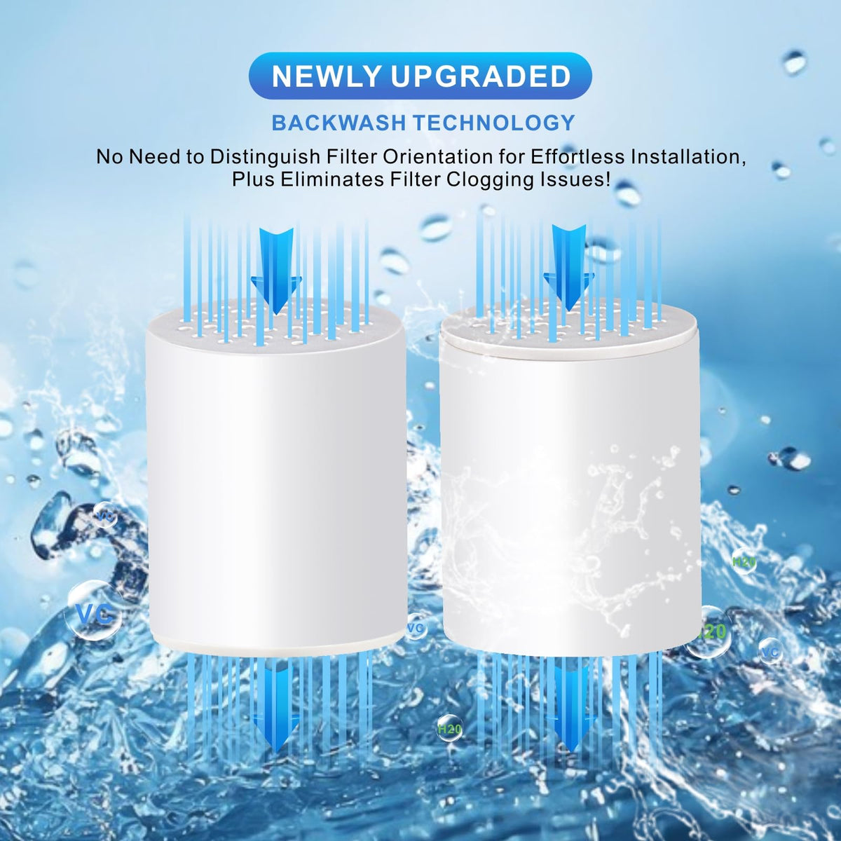 4 Pack 20 Stage Upgraded Shower Filter Replacement Cartridge
