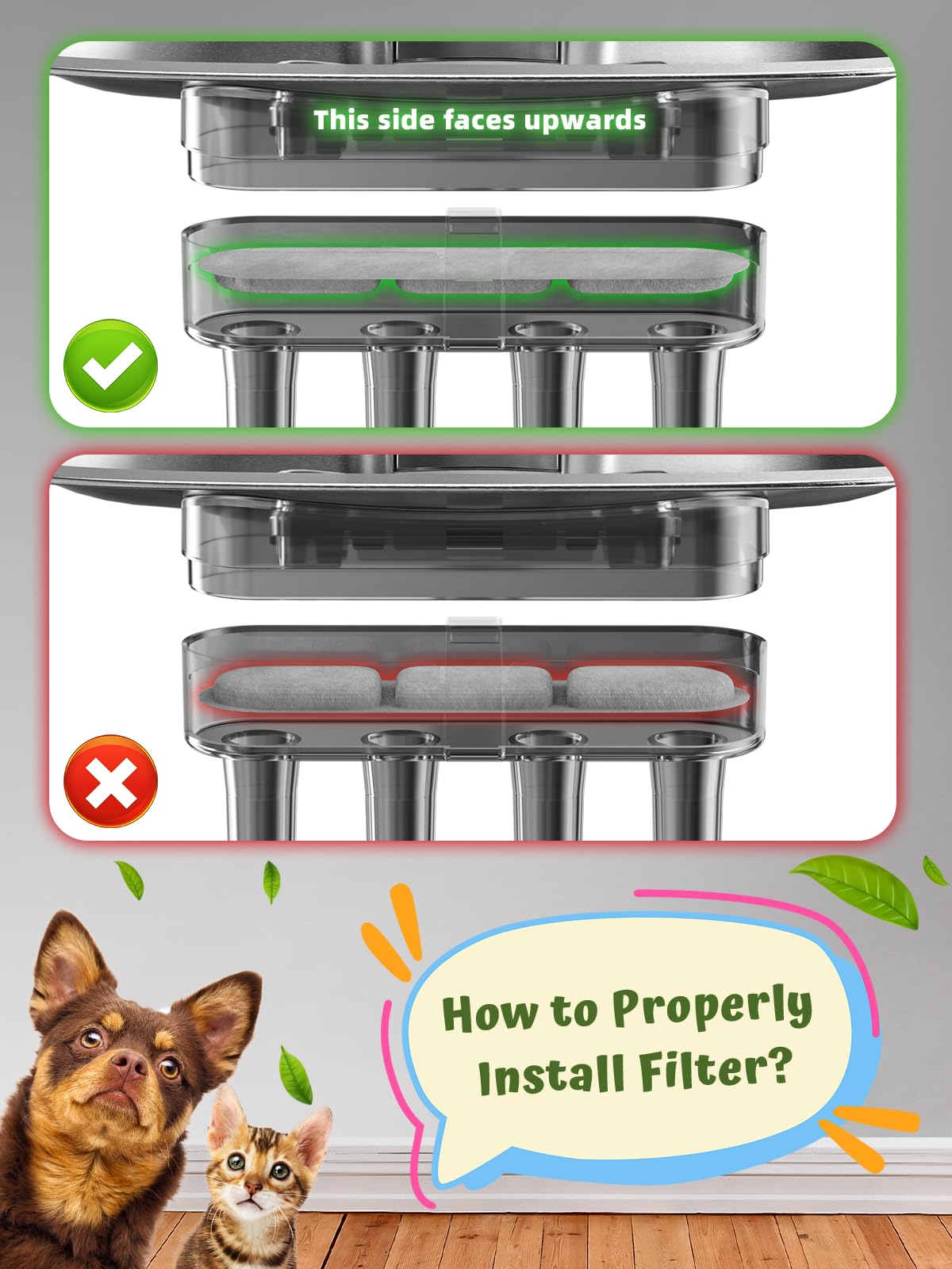 Dog Water Fountain for Large Dogs
