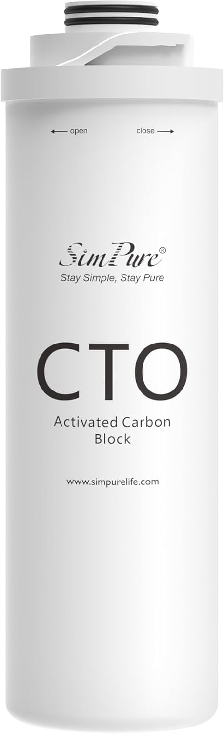 T1 Series CTO Carbon Block Water Filter Replacement (Single Unit Replacement Filter / CTO Filter (T1-400/T1-400ALK/T1-100/T1-100ALK))