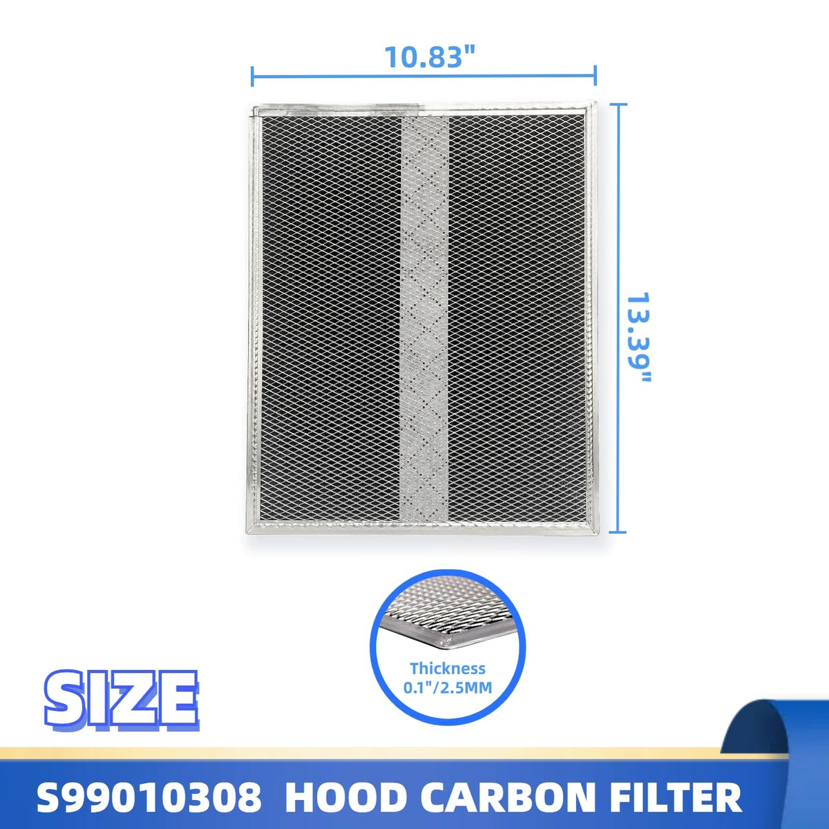 S99010308 BPSF30 for Activated Carbon Range Hood Filter 2