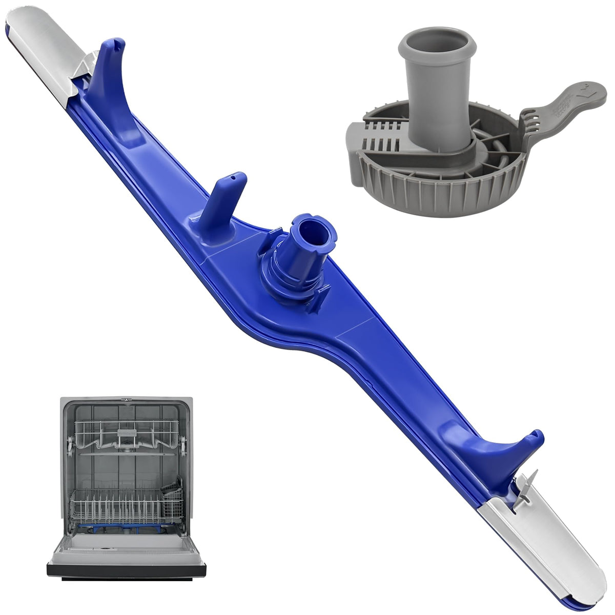 5304517203 1545680 Dishwasher Spray Arm Fits Frigidaire Dishwasher Part (Blue - 5304517203 - 3 Pack Kit)