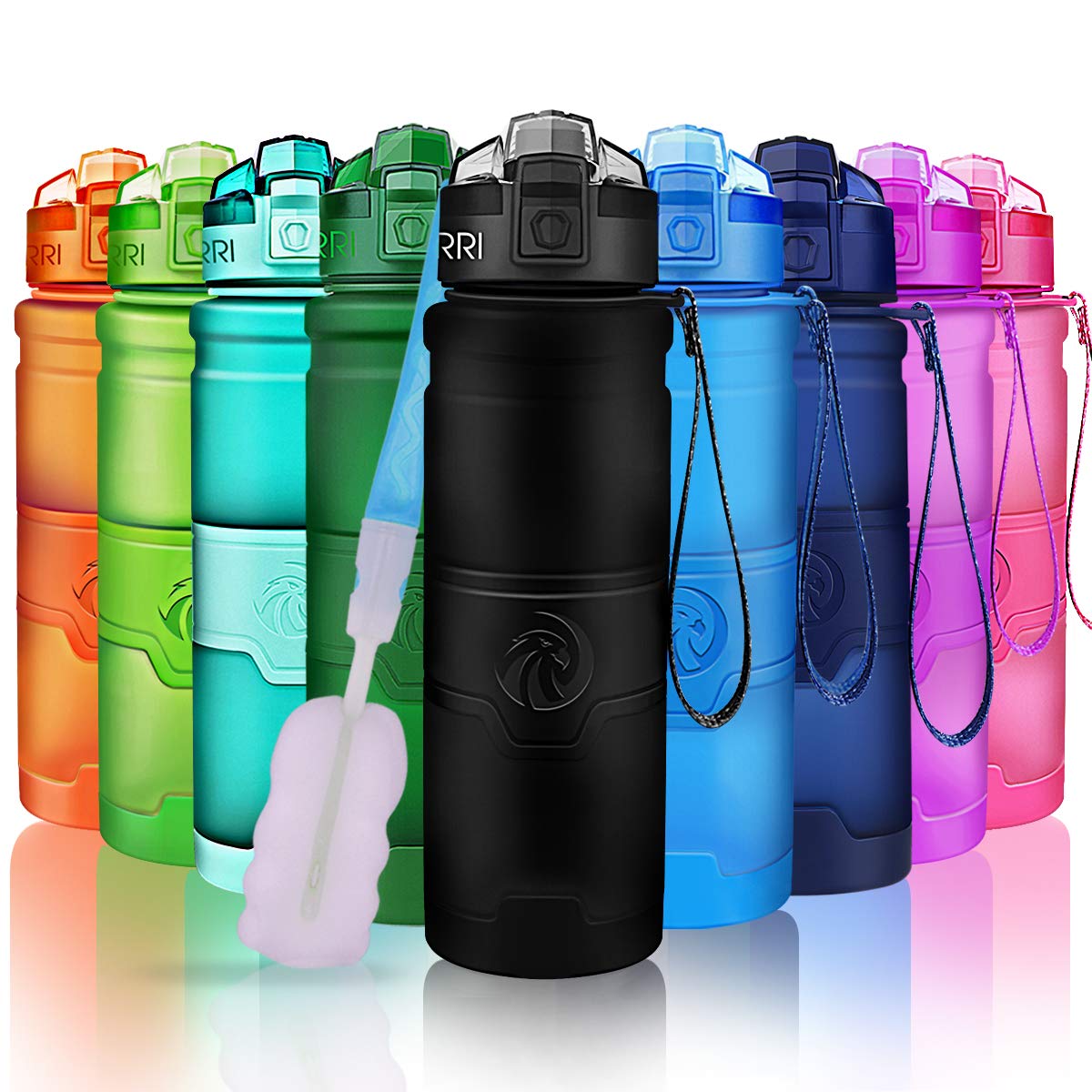 Sport Water Bottle Kids (32 Ounces / Matte Black)