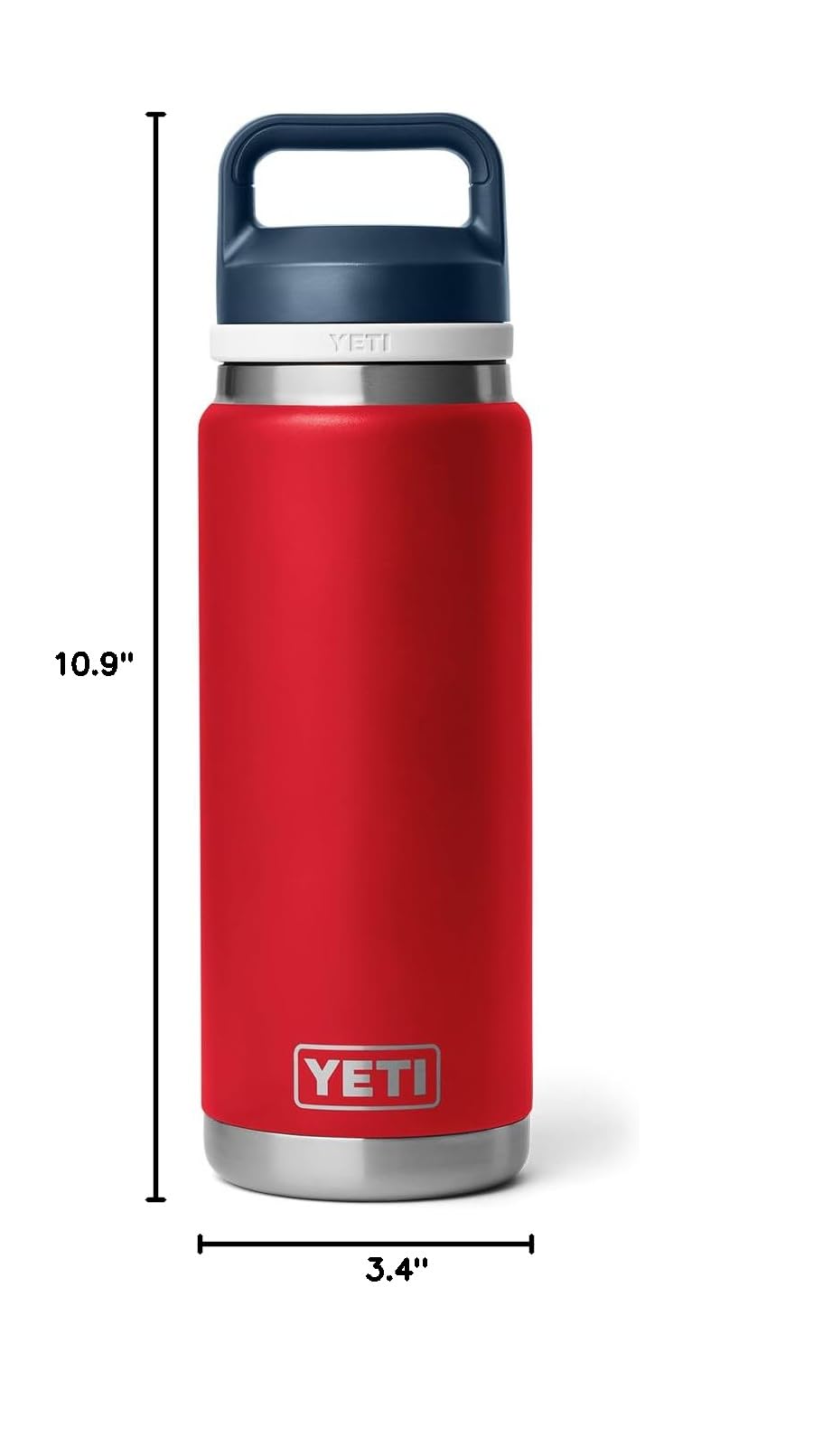 Rambler 26 oz Bottle (Rescue Red/White/Navy)