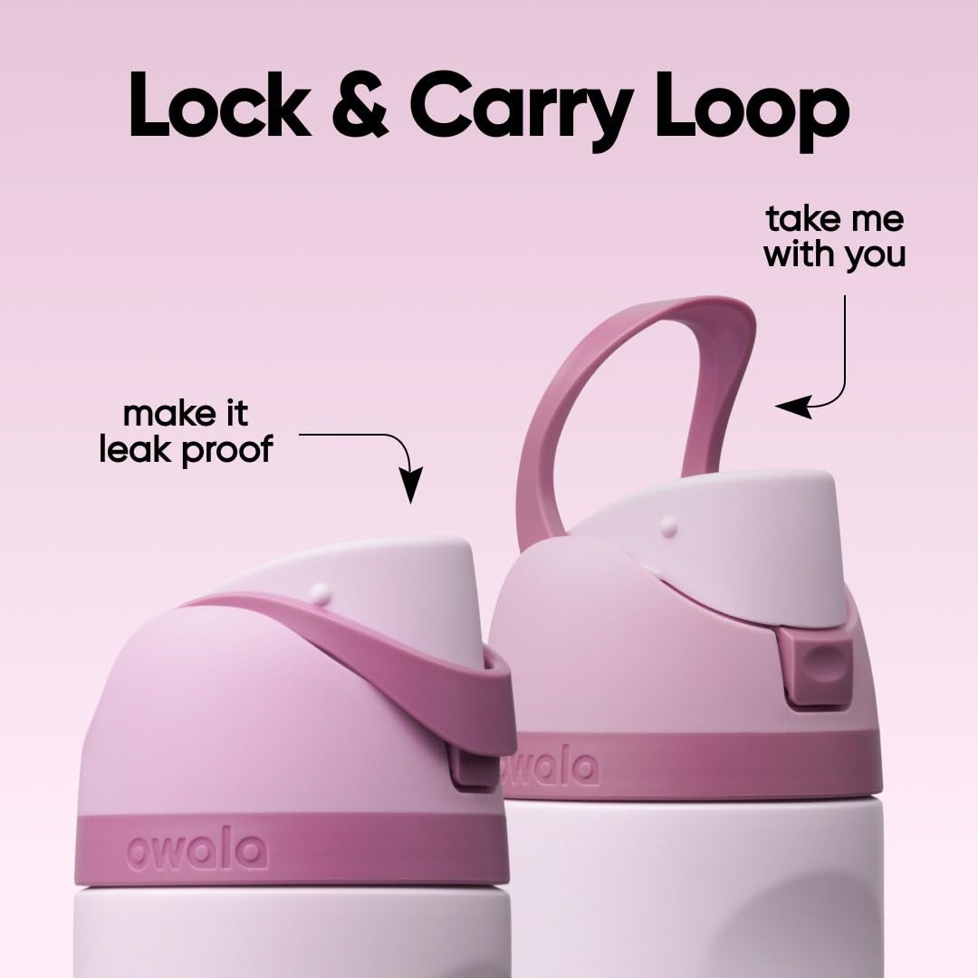 FreeSip Stainless Steel Water Bottle 24 oz Lilac You A lot (Lilac You A Lot / 24 Ounces)