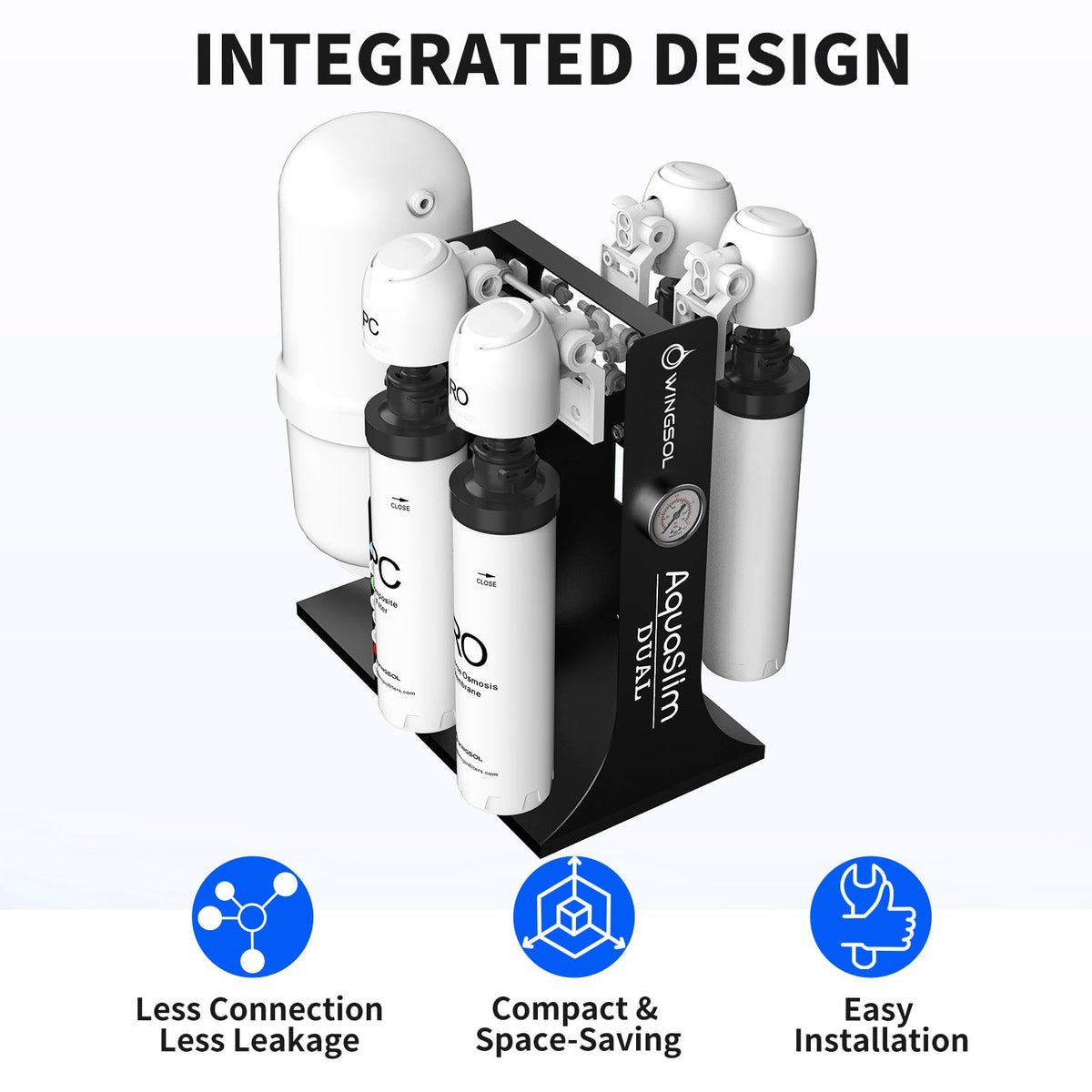 Dual Mode Integrated Reverse Osmosis Water Filter