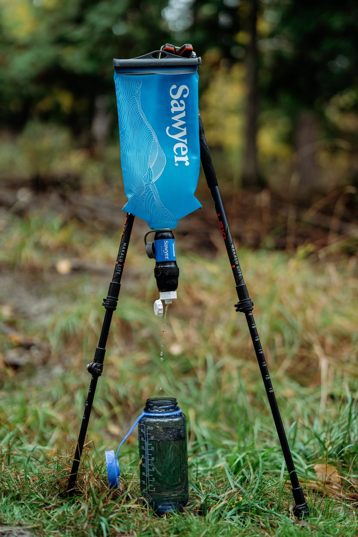 Squeeze Water Filtration System (2 L Premium Bladder, Blue / Squeeze w/ Cnoc 2 Liter Bladder)