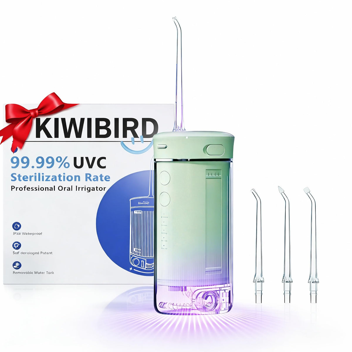 Mini Water Flosser for Travel (Green)
