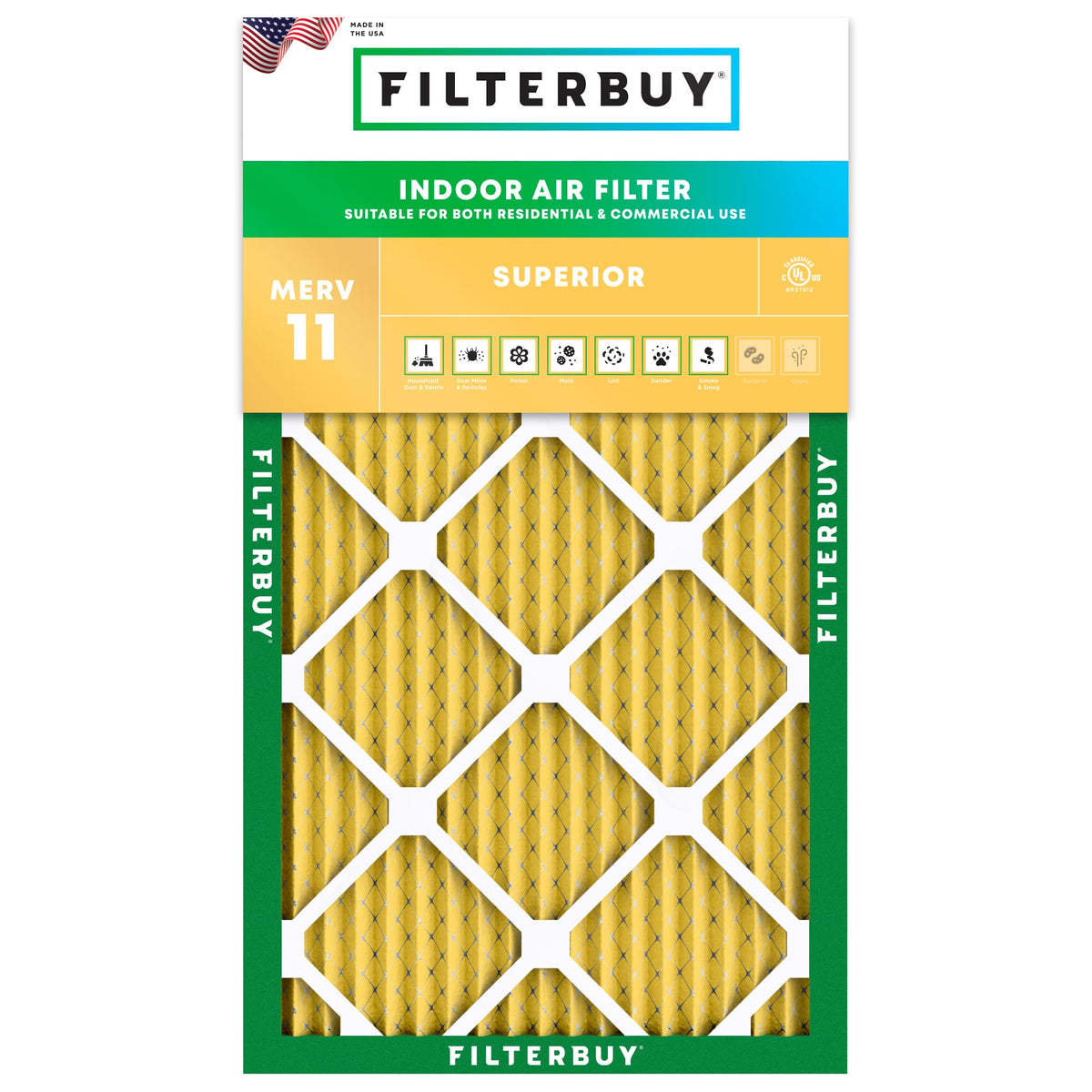 13x21x1 Air Filter MERV 11 Pet & Allergy Defense (13x21x1)